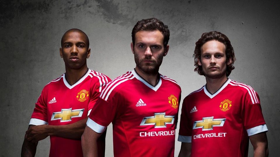 Adidas MANCHESTER UNITED 2015 2016 HOME FOOTBALL SOCCER JERSEY Size US XL / EU 56 / 4 - 7 Thumbnail