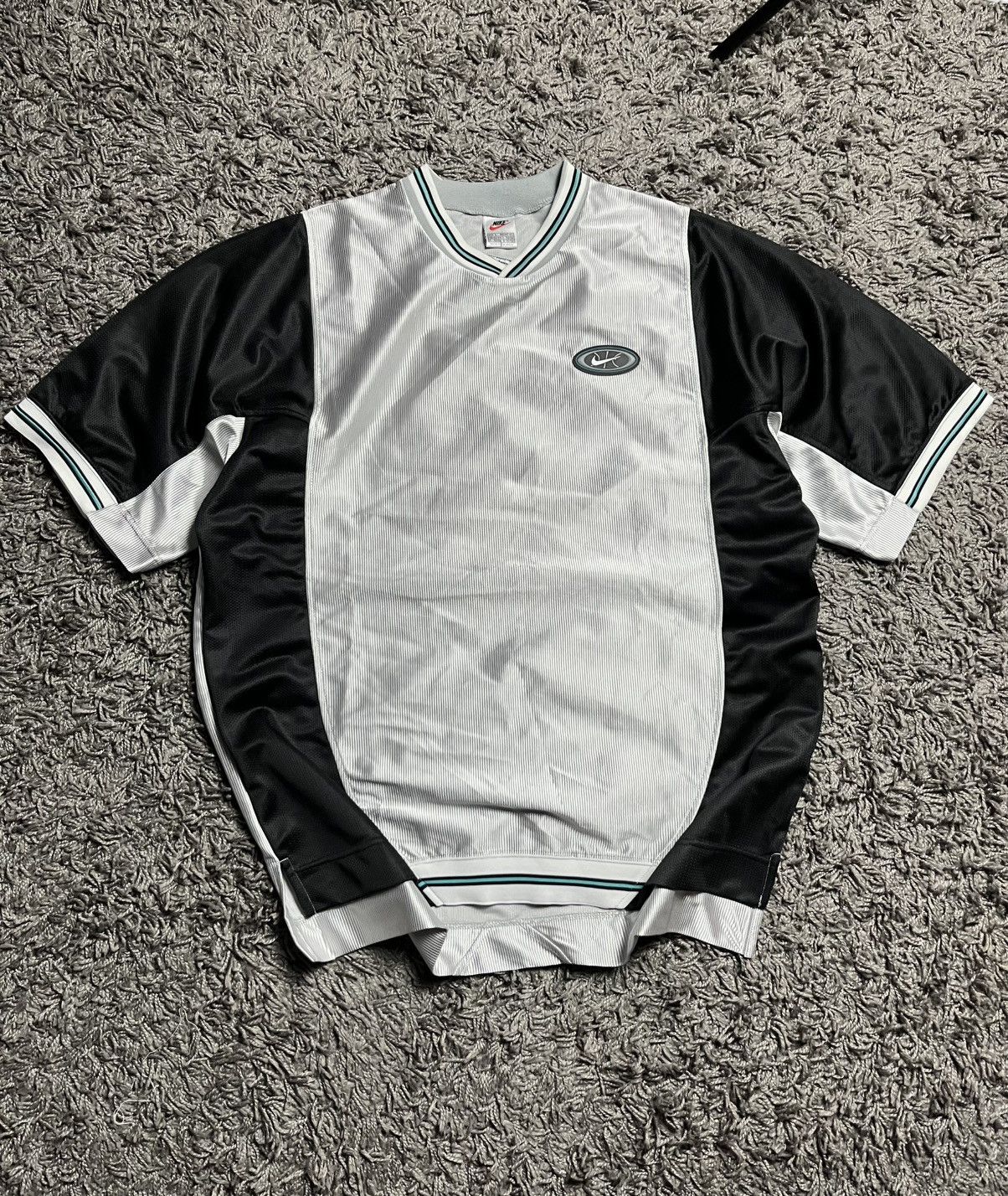 Nike Vintage 90s Nike Center Swoosh Basketball Warm-Up Jersey Size US L / EU 52-54 / 3 - 2 Thumbnail