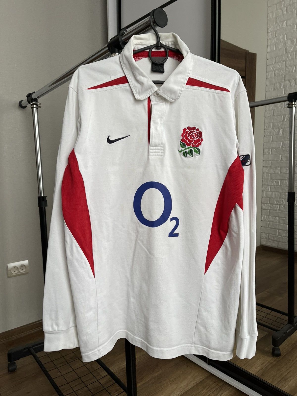 Nike Nike England Vintage Rugby Pullover Sweatshirt 90s Size US L / EU 52-54 / 3 - 1 Thumbnail
