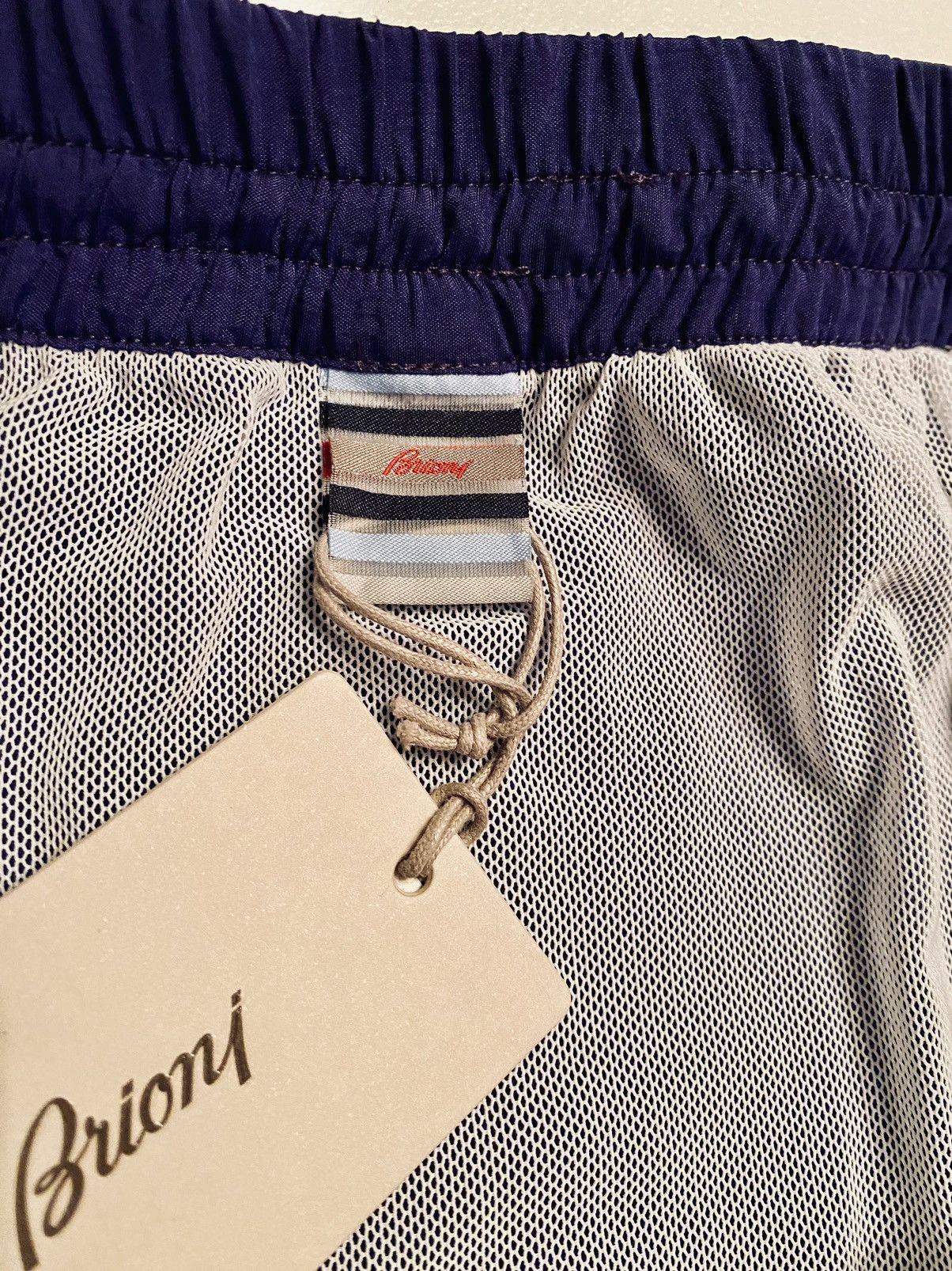 Brioni Brioni 🇮🇹 Sailing Blueberry Logo SeaMaster Resort Short NWT Size US 38 / EU 54 - 2 Thumbnail