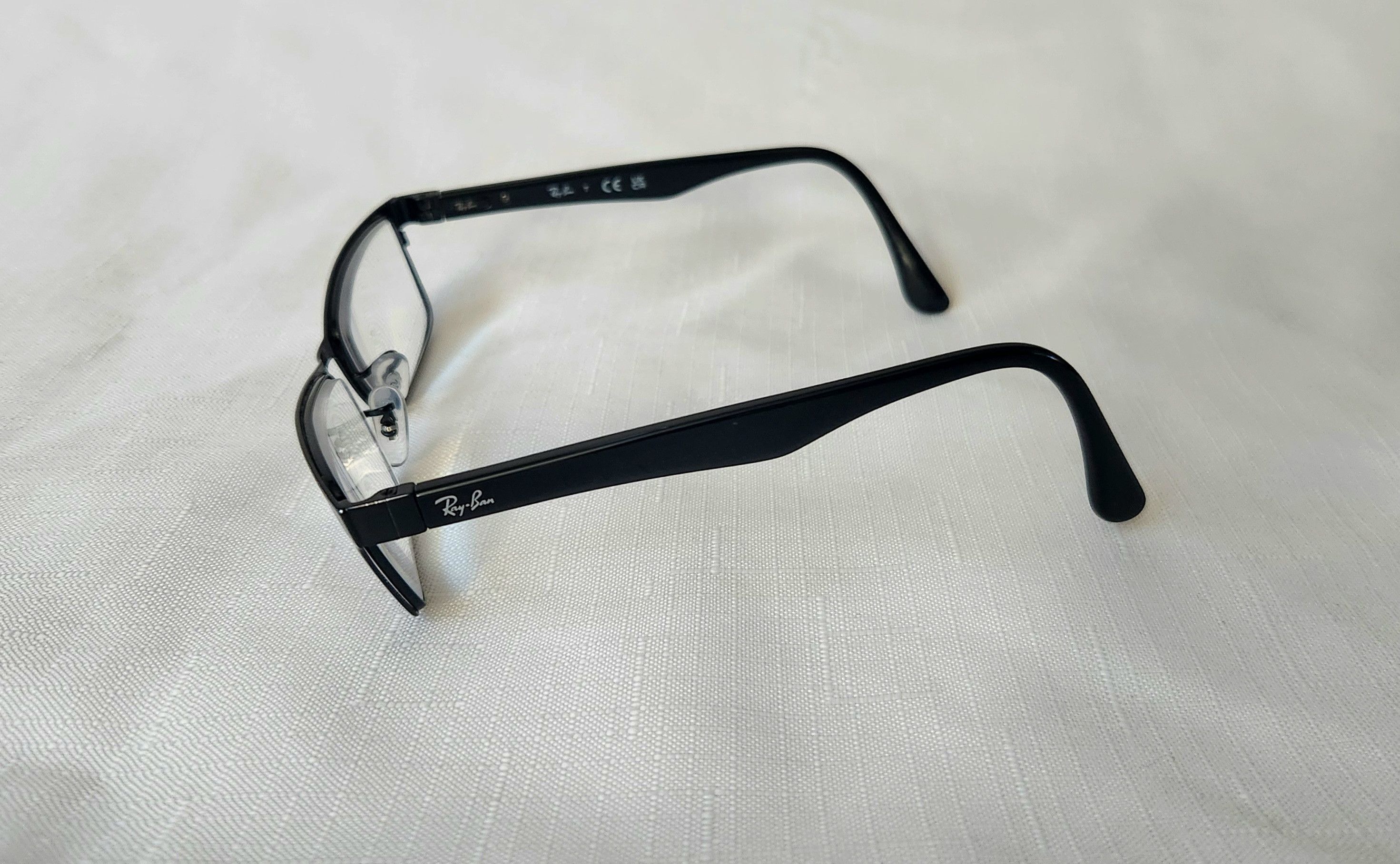 Designer × RayBan Ray-Ban Eyeglasses RB 6238 2509 Polished Black Square Frame Size ONE SIZE - 2 Thumbnail