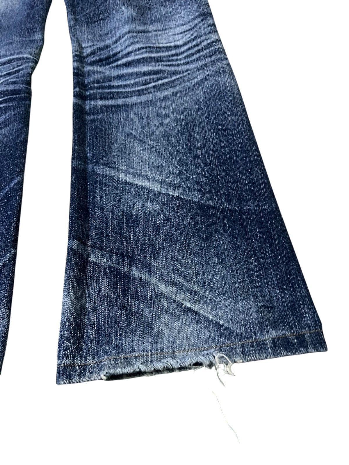 Japanese Brand Flare Jean Lolita Distress Mud Wash Jean Size US 31 - 13 Thumbnail