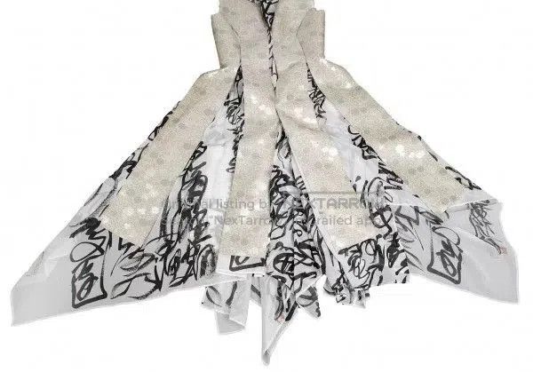 Junya Watanabe deconstructed calligraphy dress by comme des garcons. Size M / US 6-8 / IT 42-44 - 7 Thumbnail