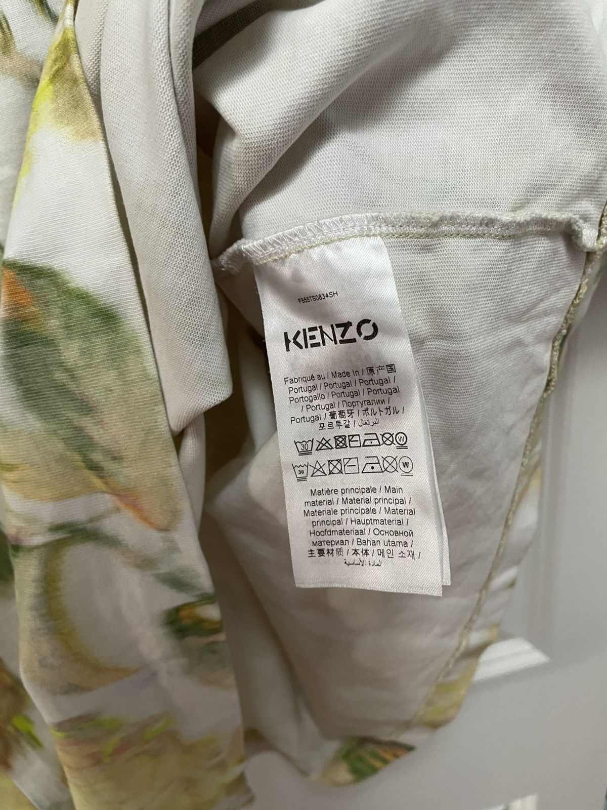 Kenzo SS2021 Kenzo Faded Flowers Yellow Shirt Runway Size US L / EU 52-54 / 3 - 4 Thumbnail
