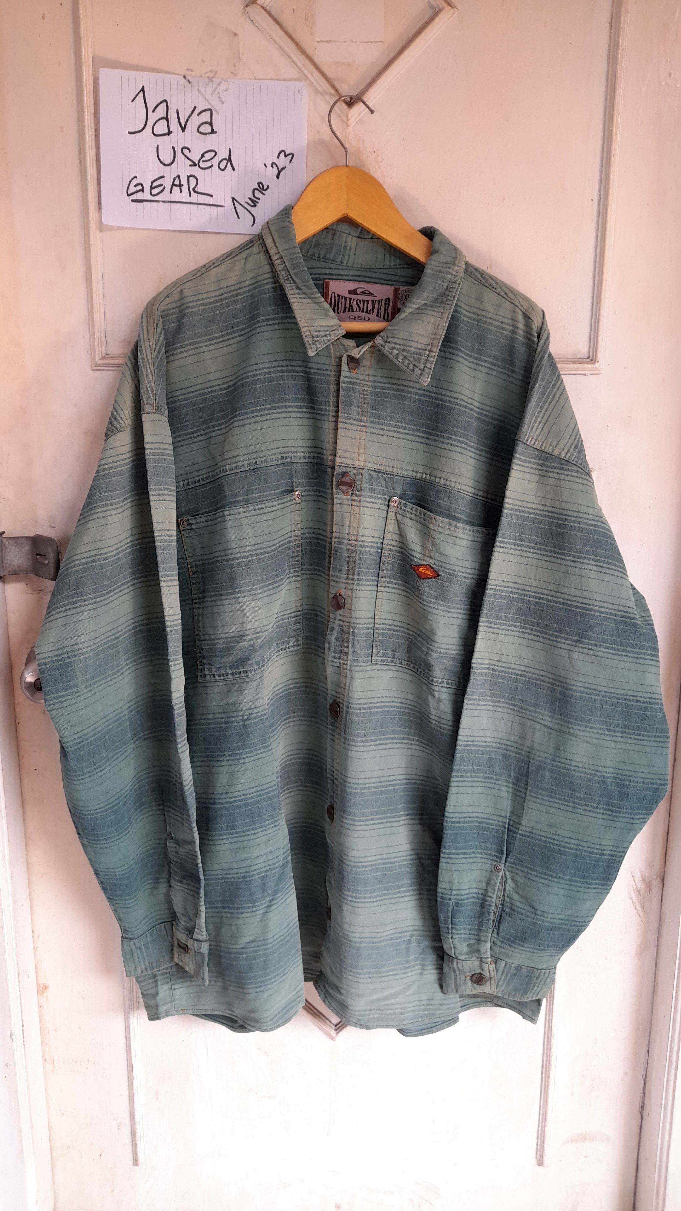 Quiksilver Vintage Quiksilver Saltwater Denim Buttons Up Size US XL / EU 56 / 4 - 1 Thumbnail