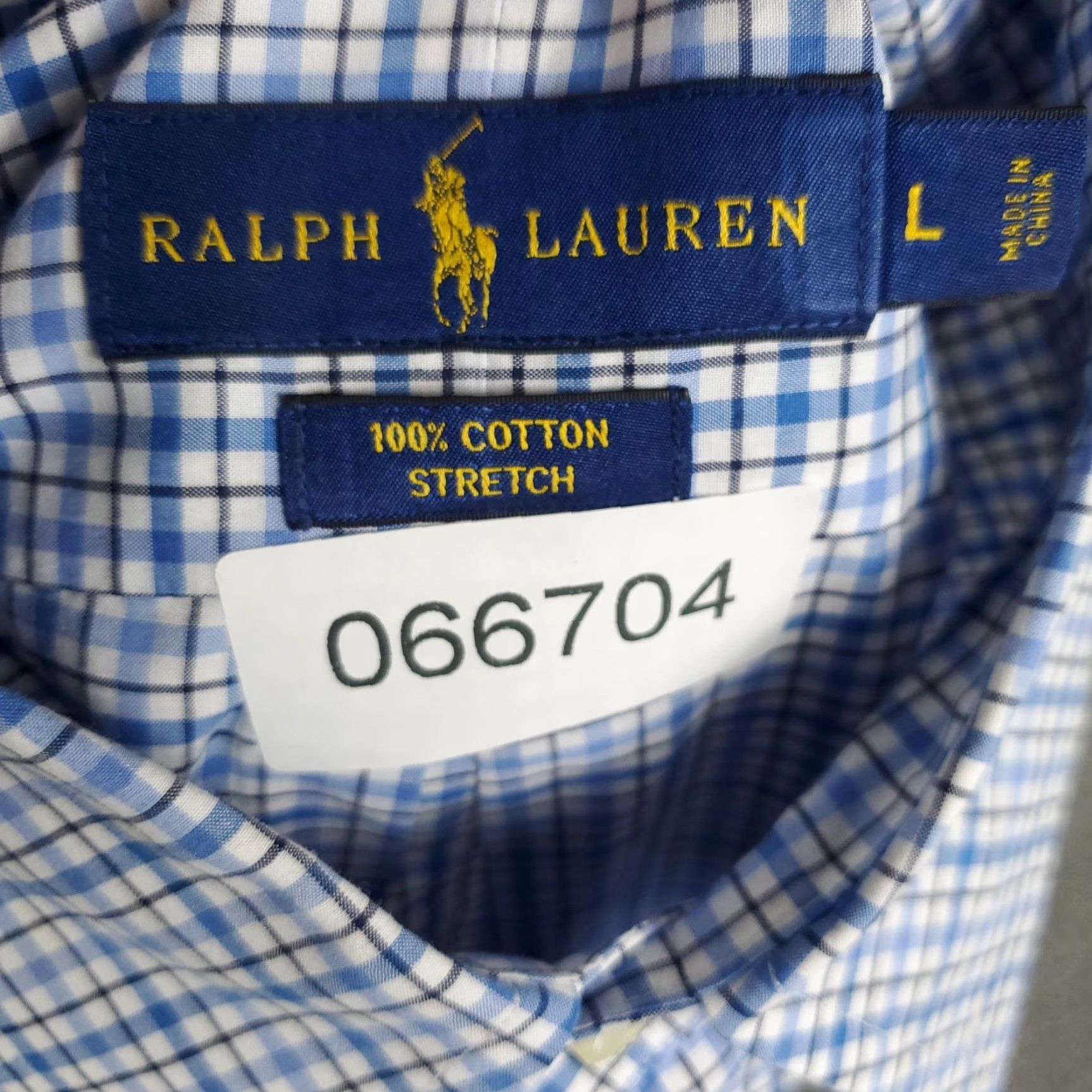 Ralph Lauren Ralph Lauren Shirt Mens Large Blue Plaid Pony Casual Button Up Long Sleeve Size US L / EU 52-54 / 3 - 8 Thumbnail