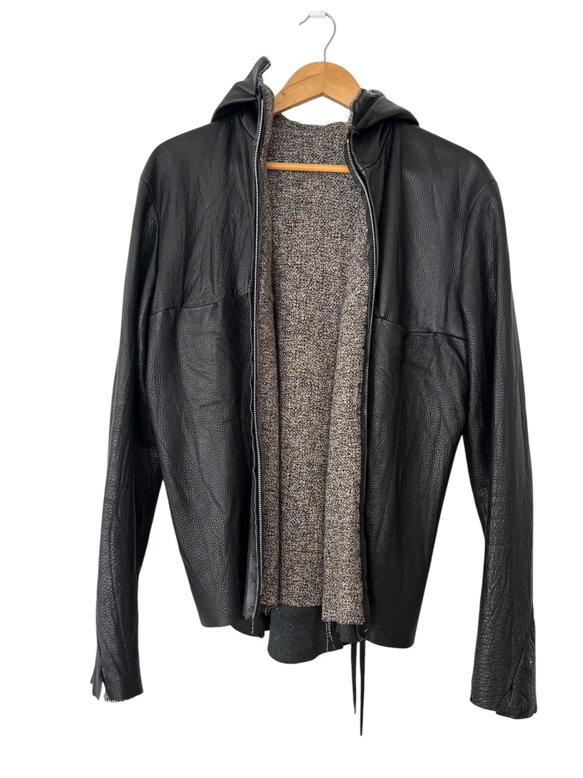 Ma+ m.a+ maurizio amadei leather hooded aviator lined Size US L / EU 52-54 / 3 - 3 Thumbnail
