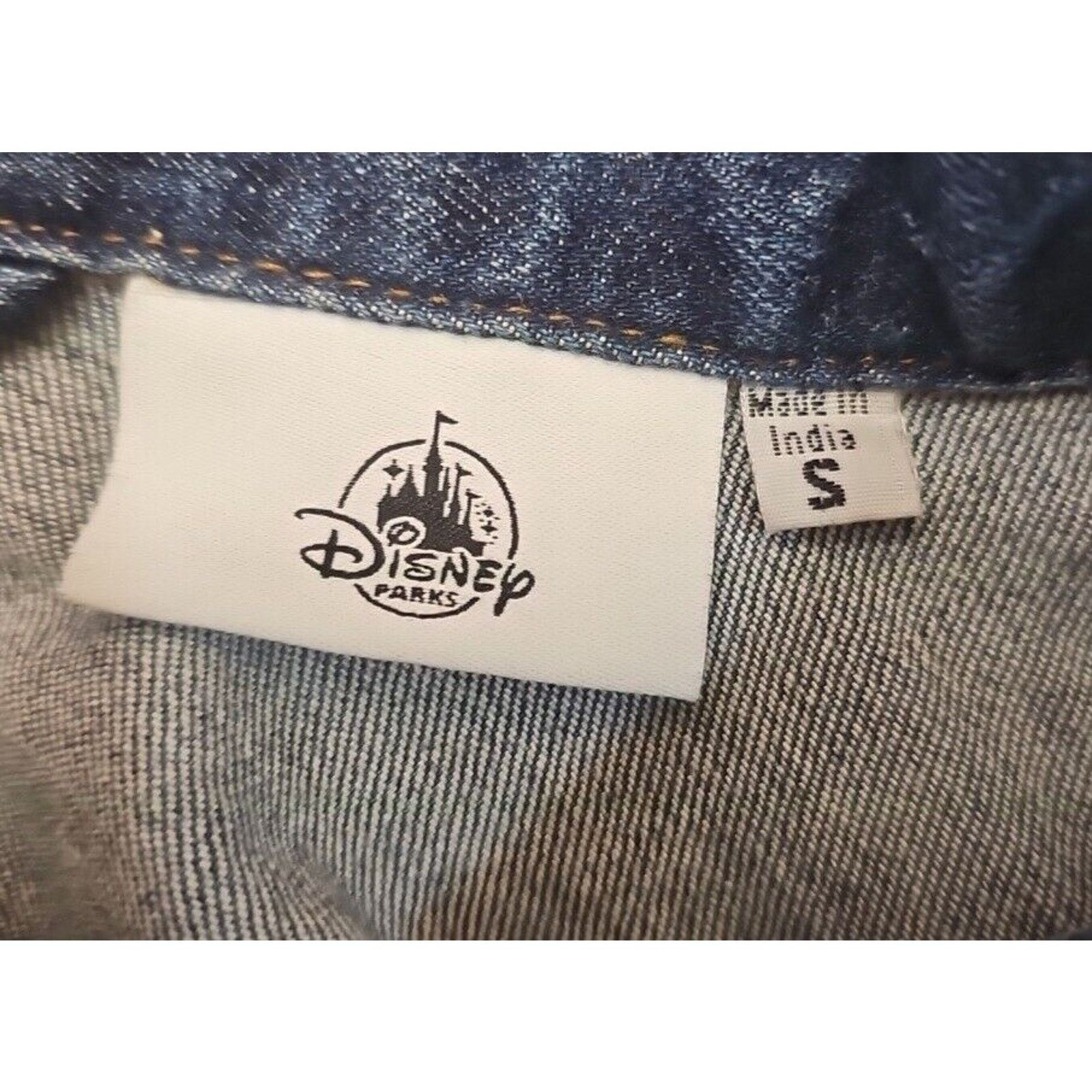 Disney Disney Mickey Denim Jean Jacket with Embroidered Patch Size US S / EU 44-46 / 1 - 7 Thumbnail