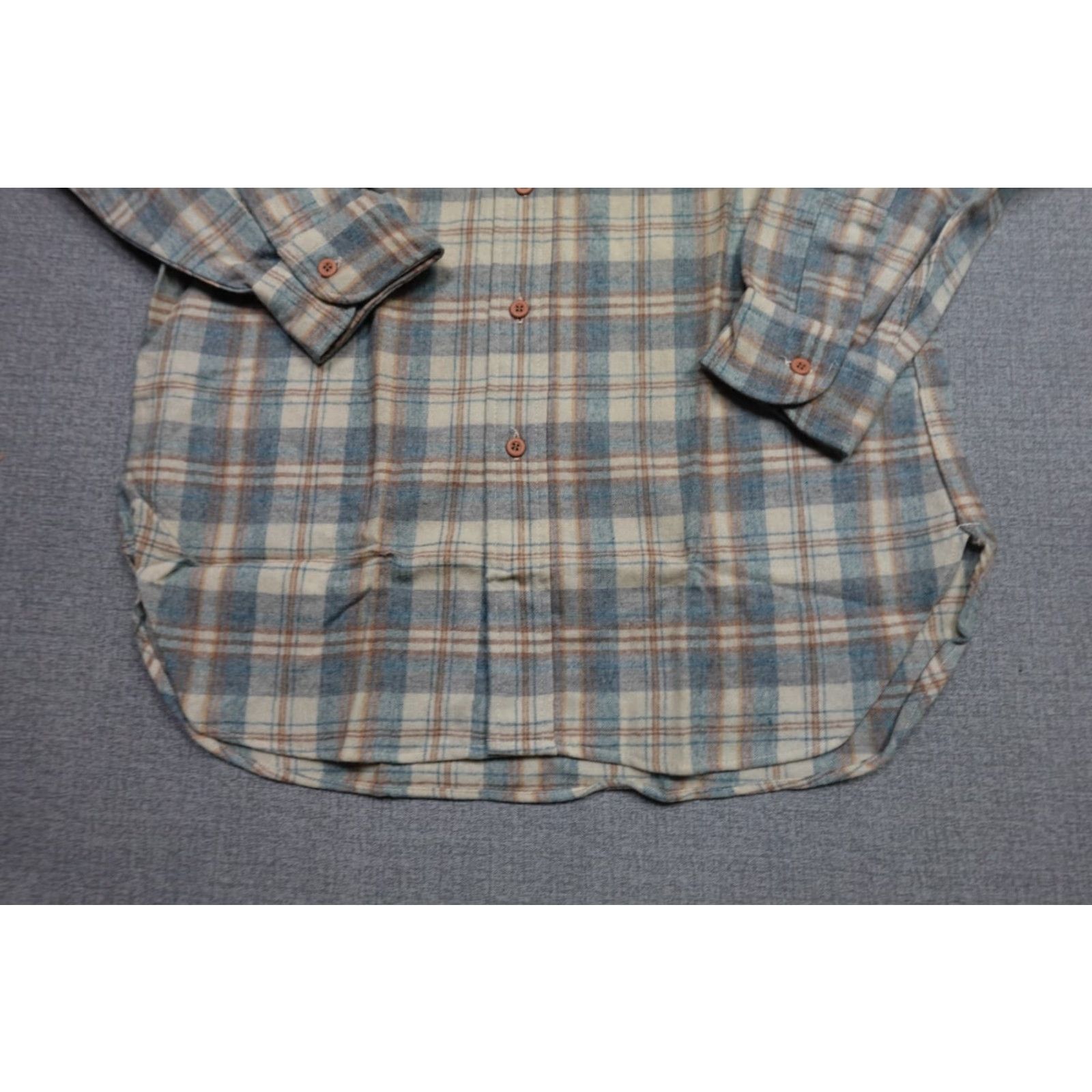 Pendleton VINTAGE Pendleton Shirt Mens M Gray Wool Plaid 80s USA Club Sportsman Button-Up Long Sleeve Collared Flannel Pattern Size US M / EU 48-50 / 2 - 3 Thumbnail