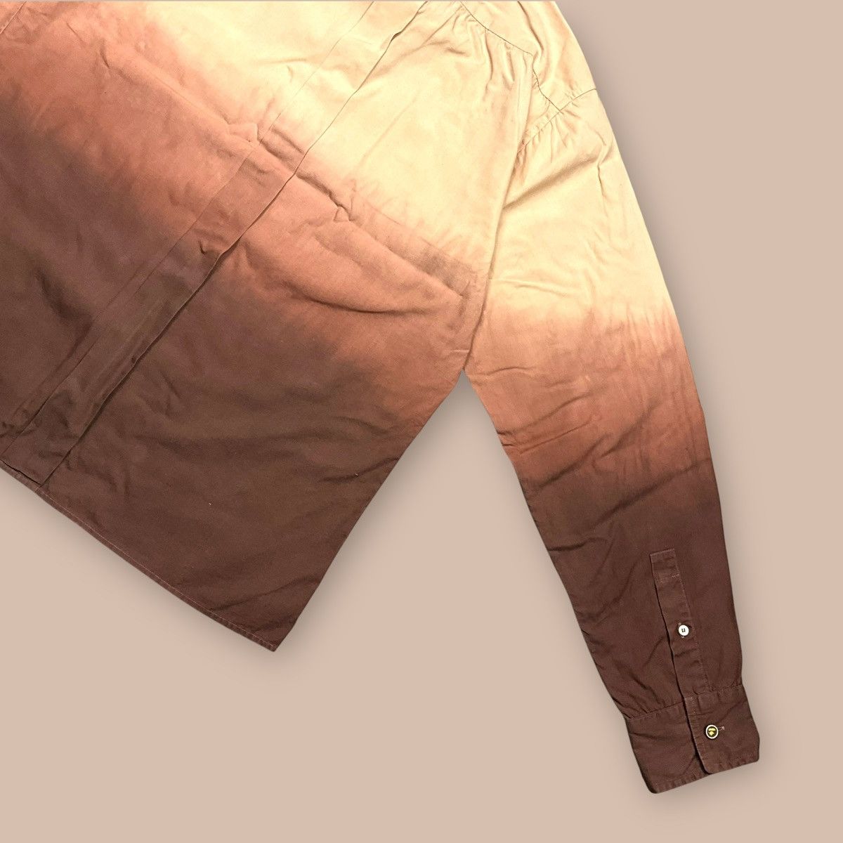 OG2000's Bape Gradient Brown L/S Button up Shirt