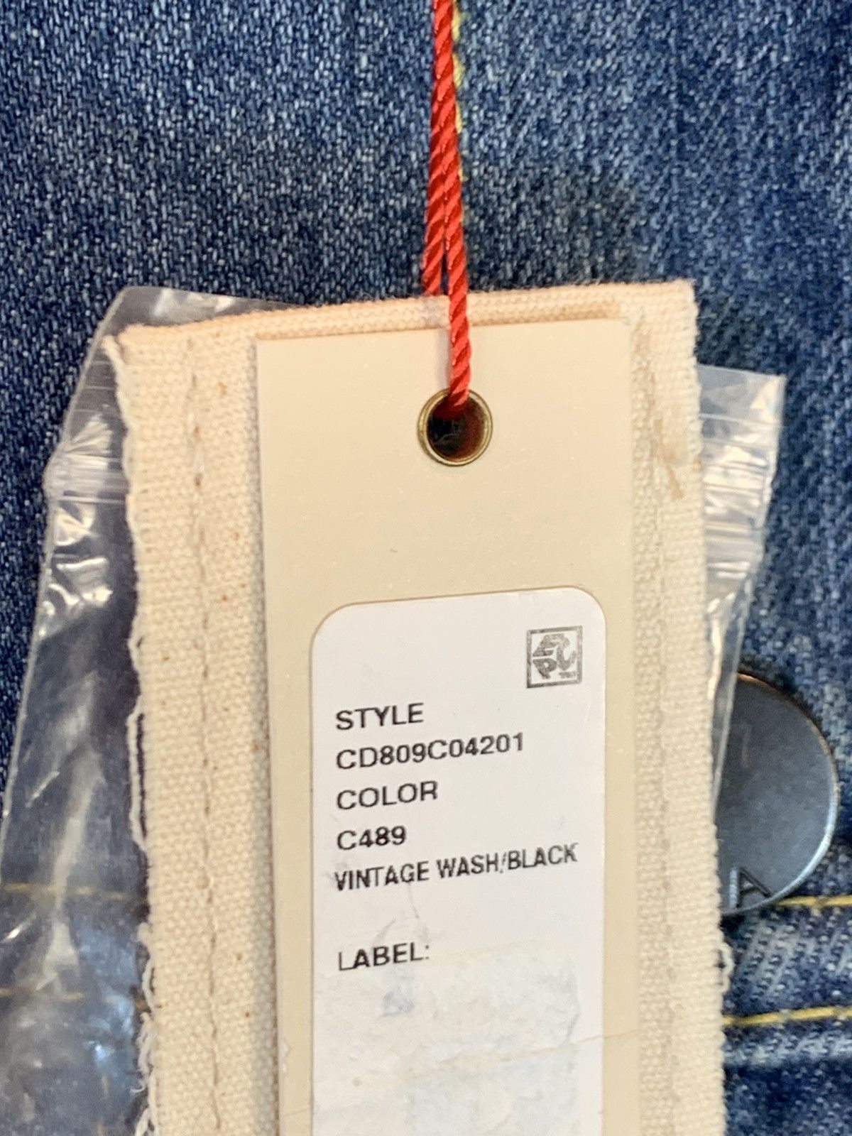 Alice + Olivia × Designer *RARE* New AO.LA Alice + Olivia Wool Layer Cuff Denim Jacket Size M / US 6-8 / IT 42-44 - 9 Thumbnail