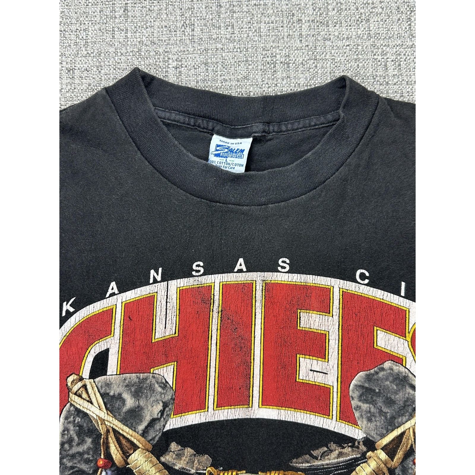 Salem Sportswear Kansas City Chiefs Shirt Sz L NFL Salem Sportswear USA 1993 Size US L / EU 52-54 / 3 - 9 Thumbnail