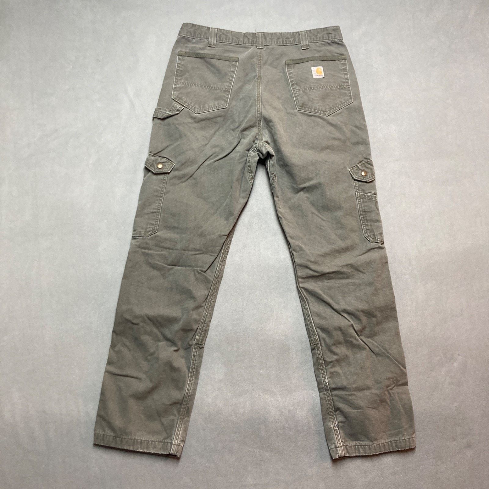 Carhartt Carhartt Cargo Pants 36x34 Green Ripstop Plaid Flannel Lined Size US 36 / EU 52 - 3 Thumbnail
