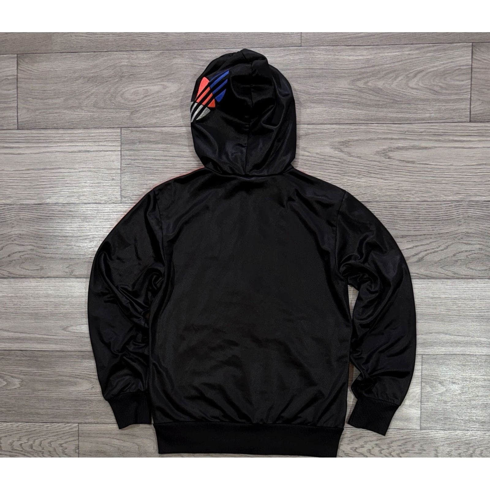 Adidas Adidas Chile 62 Hooded Big Trefoil FIrebird Track Jacket Black Mens XS Jacket Track Zip XS Black Mens Size US XS / EU 42 / 0 - 2 Thumbnail