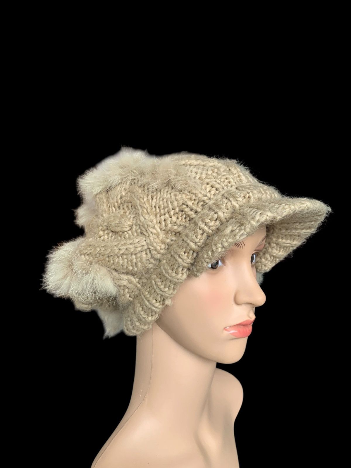 Japanese Brand × Kapital × Vintage Rare Crochet Cabel Visor Hat Japanese Style Size ONE SIZE - 5 Thumbnail