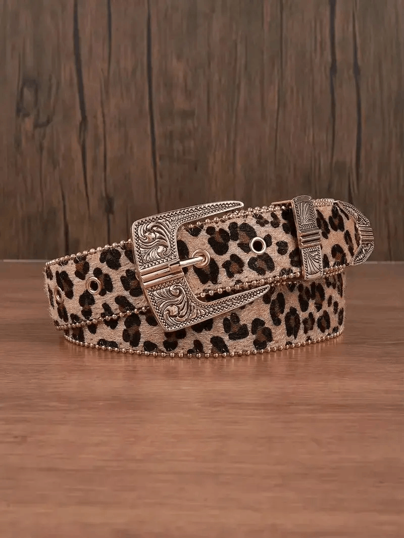 Japanese Brand 112 cm 2000s style leopard cheetah print belt Size ONE SIZE - 1 Thumbnail