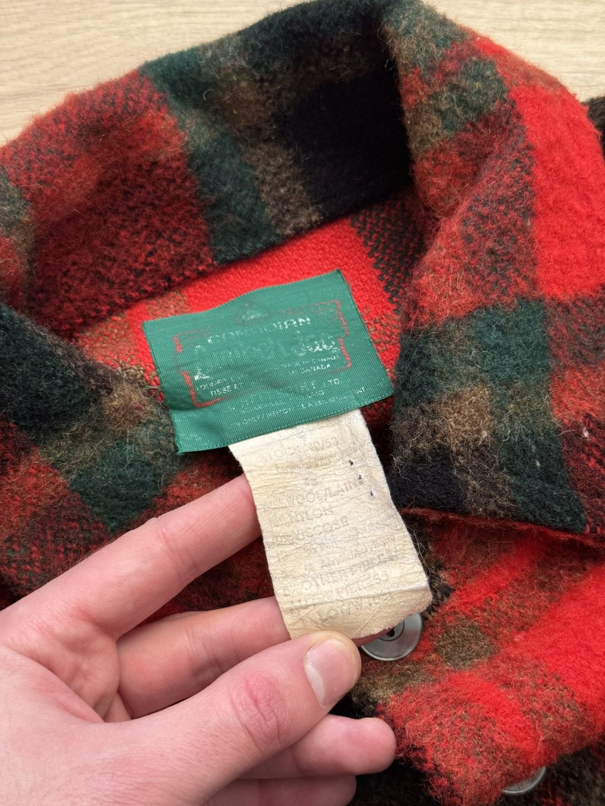 Vintage Vintage 90’s Lumberjack Wool Hunting Red Jacket Size US XL / EU 56 / 4 - 7 Thumbnail