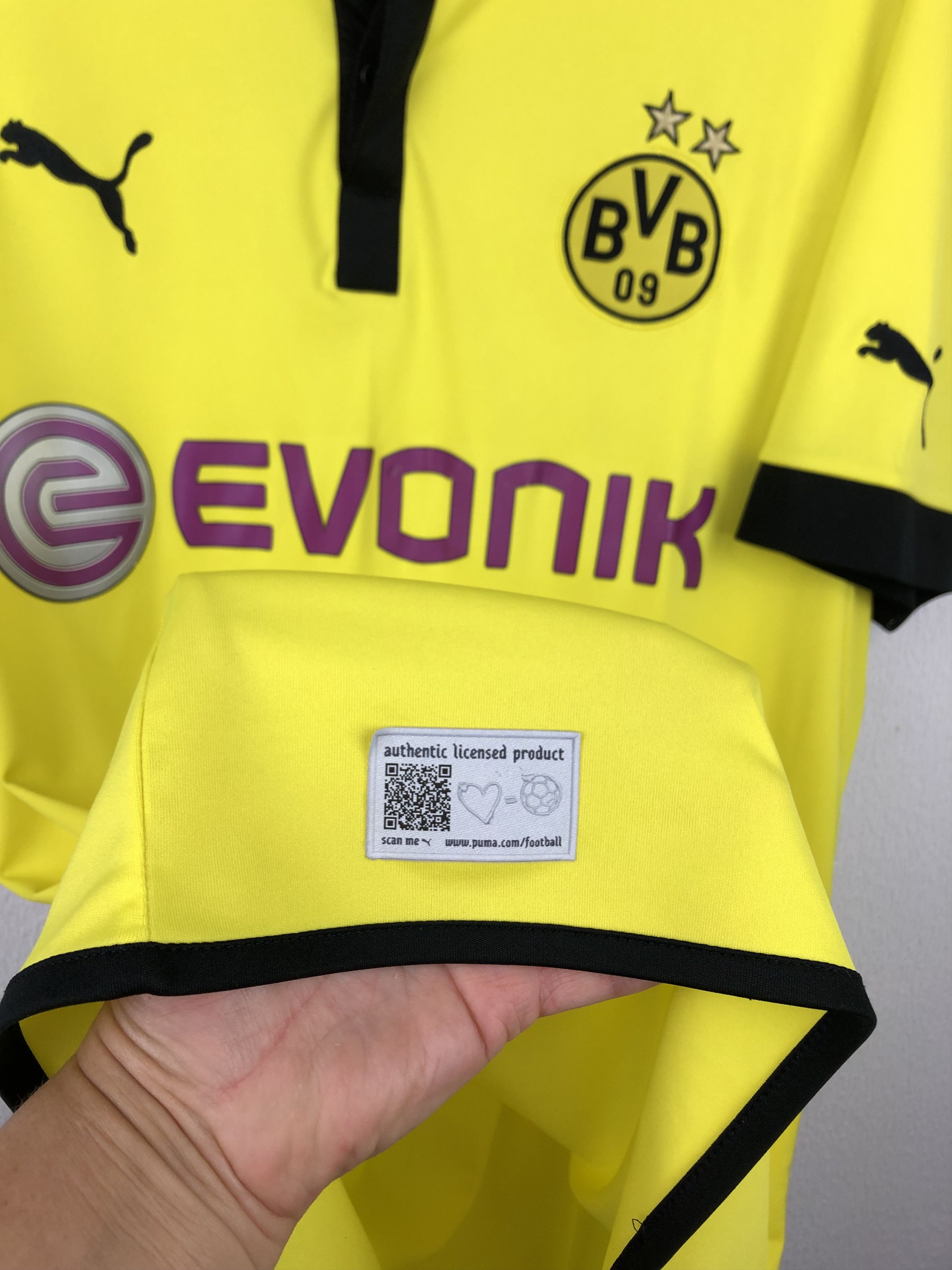 Puma Borussia Dortmund football shirt 2012 Soccer Puma Jersey Size US XXL / EU 58 / 5 - 7 Thumbnail