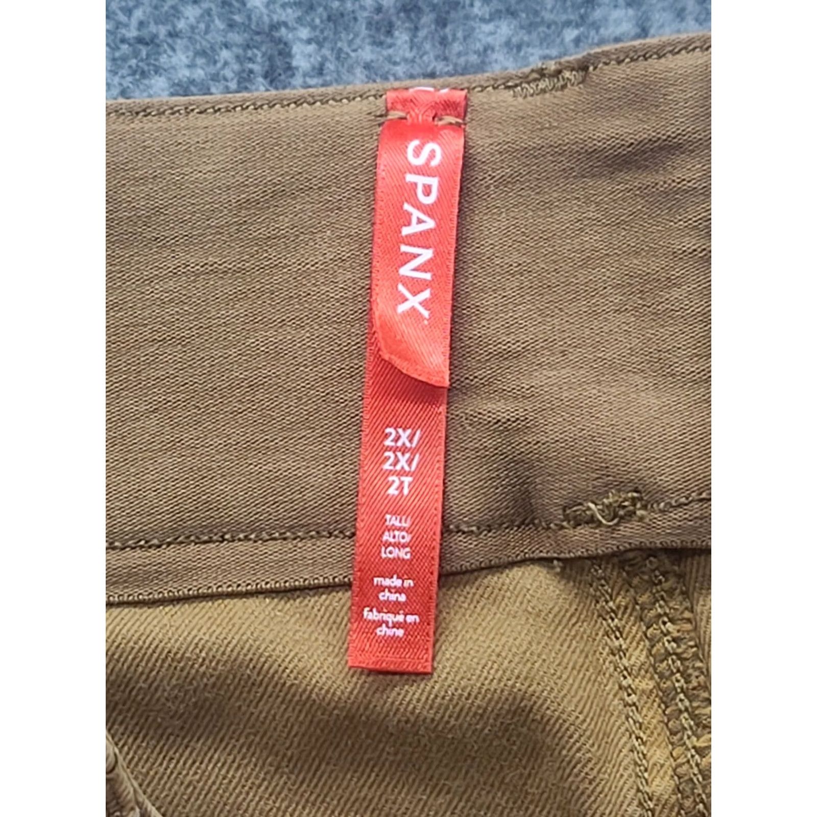 Spanx Spanx Pants Womens 2XL Stretch Twill Ankle Cargo High Rise Tapered Leg Size 40" / US 18 - 2 Thumbnail
