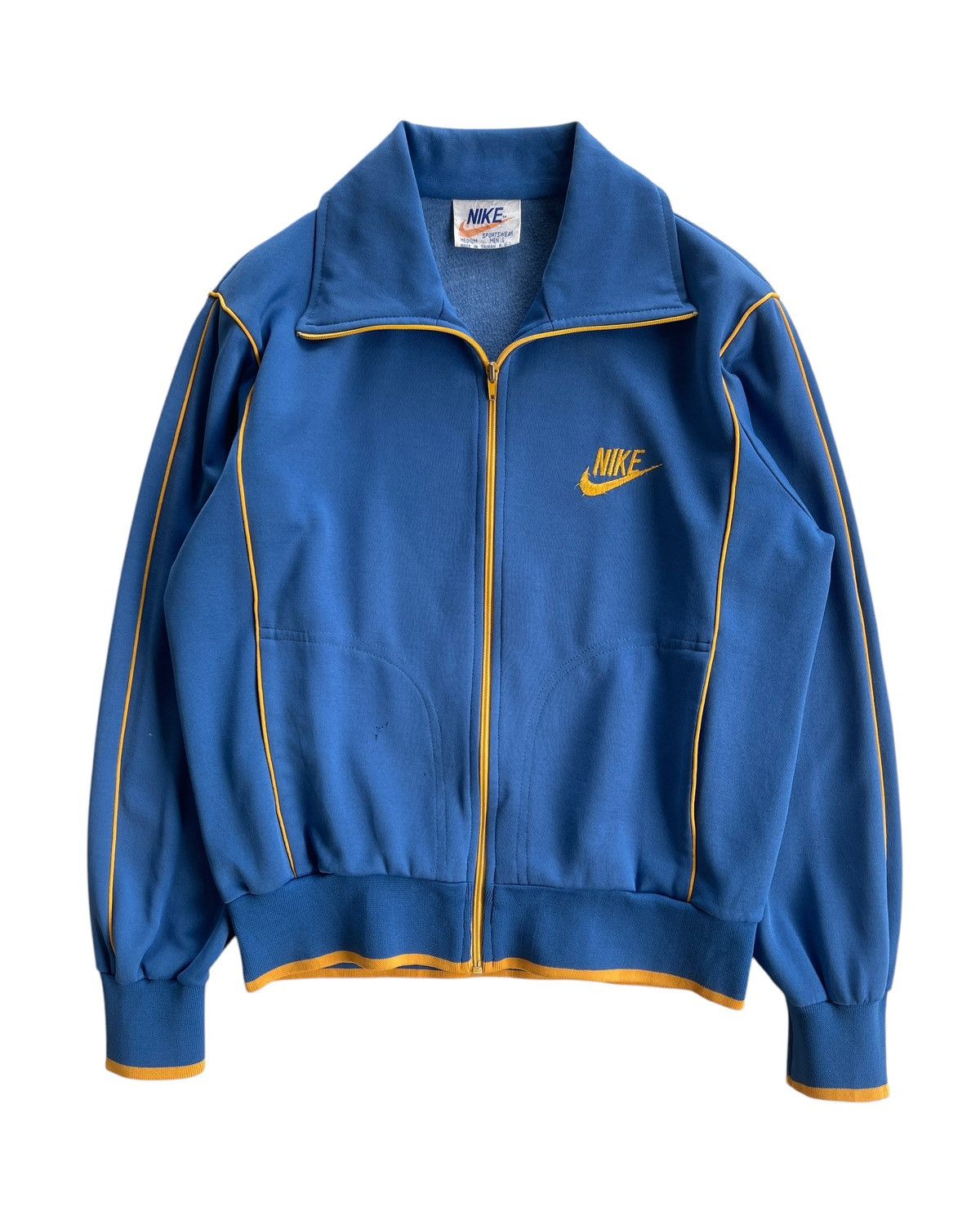 Nike Vintage 70s Nike Track Top Sweater Size US M / EU 48-50 / 2 - 1 Thumbnail