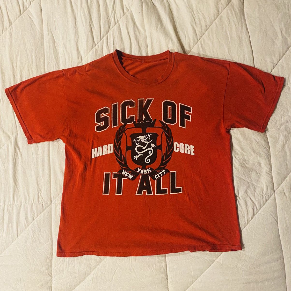 SICK OF IT ALL 90年代?ビンテージTシャツ L Sick of It All Rare New Vintage Built to Last Men's Size L