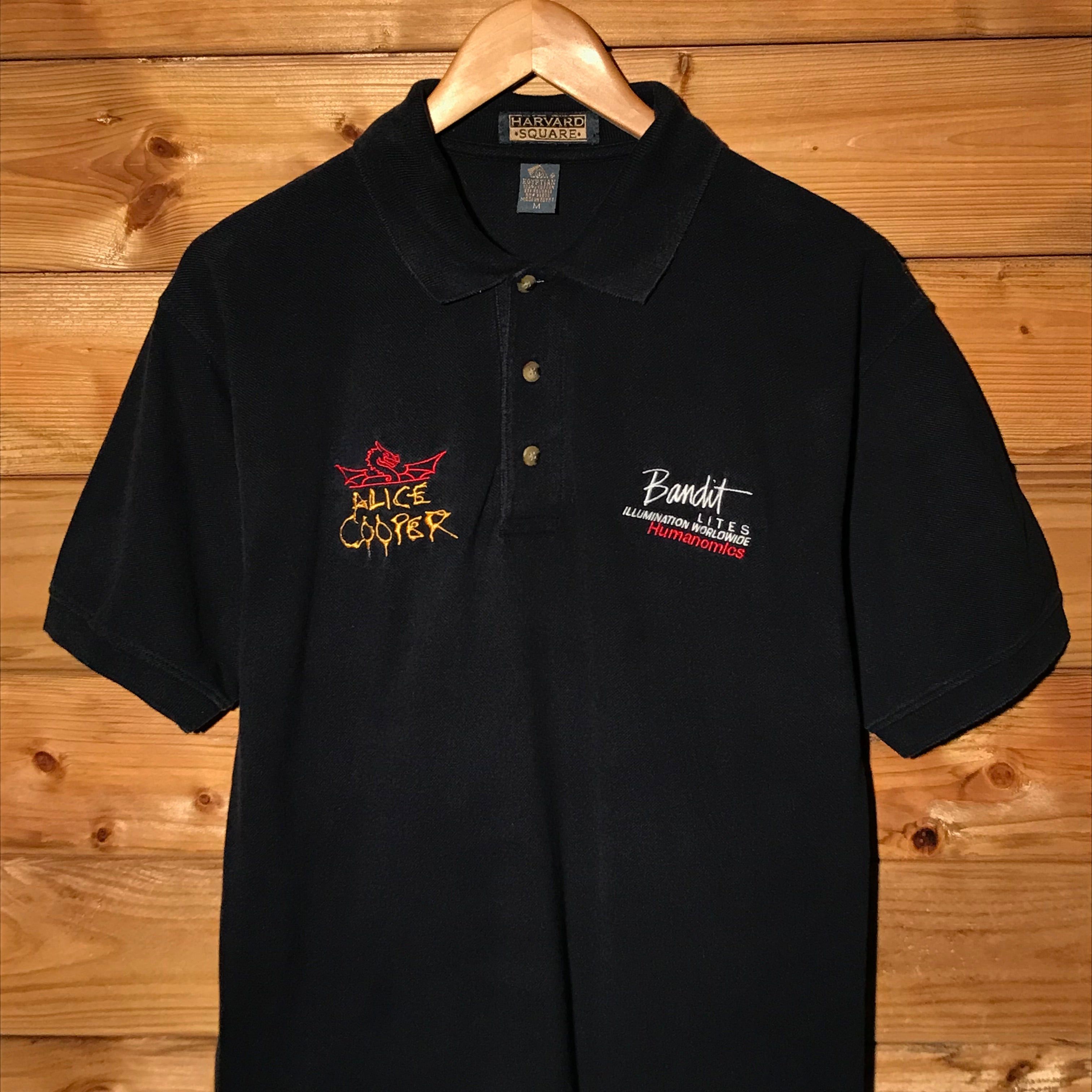 Band Tees × Vintage 80s Alice Cooper Tour Lightning Crew Staff polo shirt Size US M / EU 48-50 / 2 - 5 Thumbnail