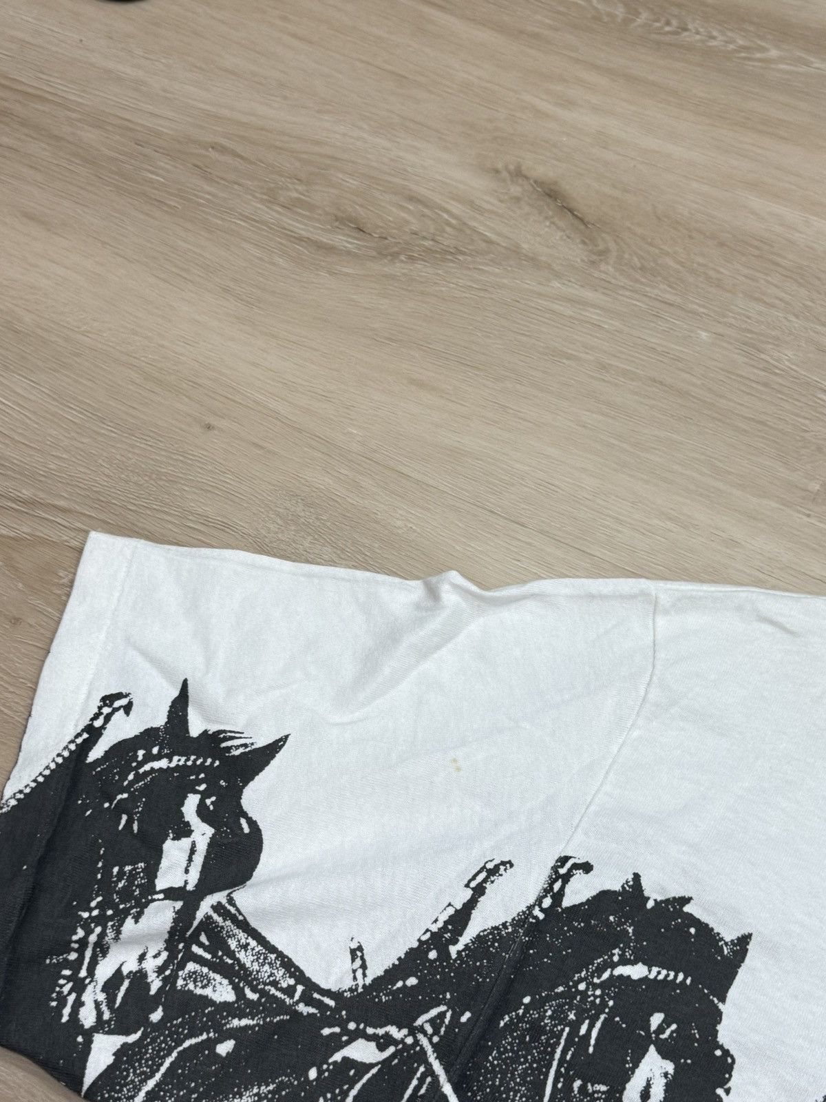 Vintage Vintage AOP Budweiser Horses Beer Tee Size US XL / EU 56 / 4 - 9 Thumbnail