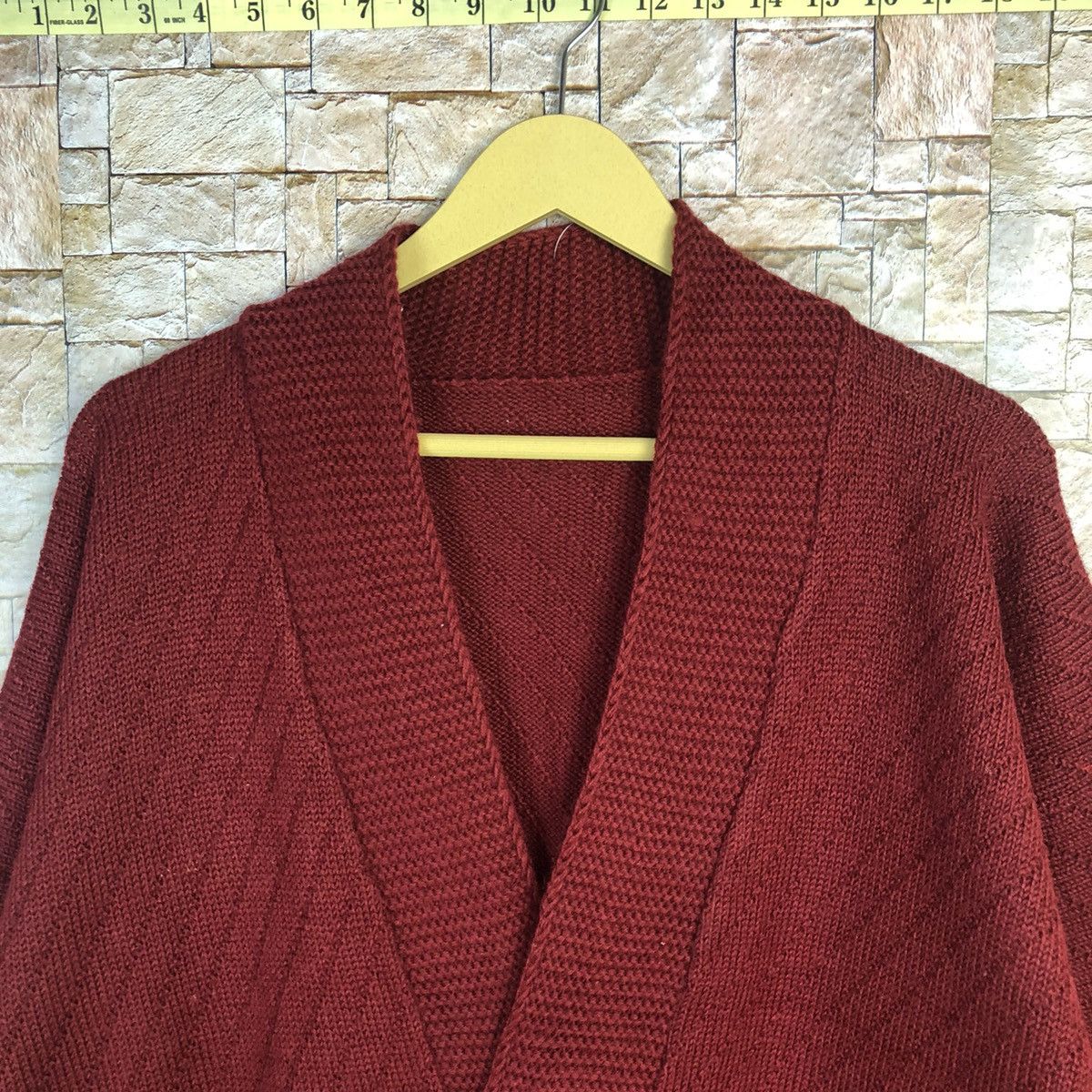 Homespun Knitwear Japanese Brand Red Cardigan knitwear vintage #A465 Size US L / EU 52-54 / 3 - 4 Thumbnail
