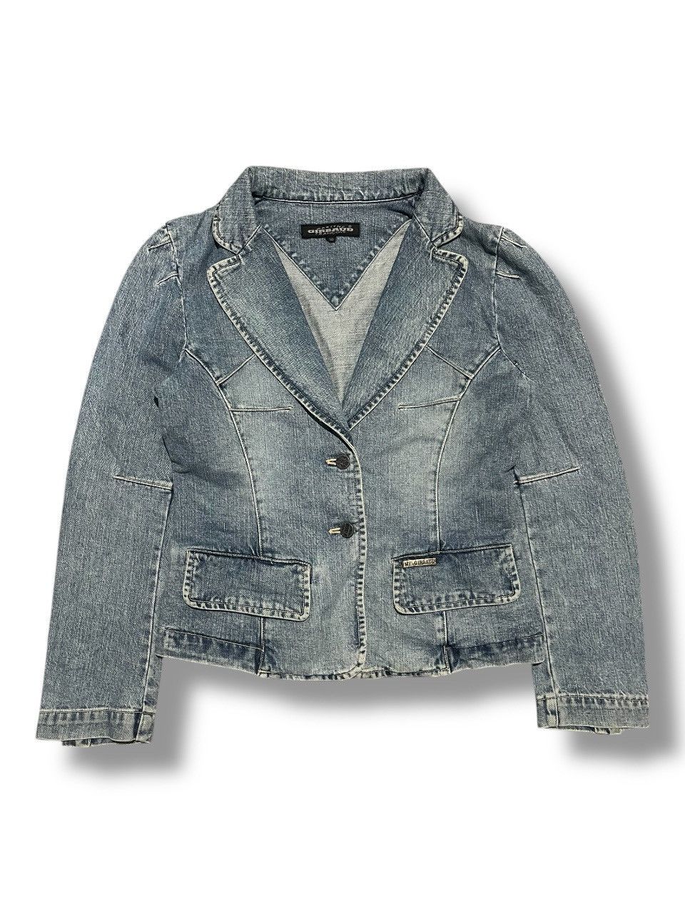 Marithe + Francois Girbaud Vintage Marithe Francois Girbaud Denim Blazer Jacket Size M / US 6-8 / IT 42-44 - 1 Thumbnail