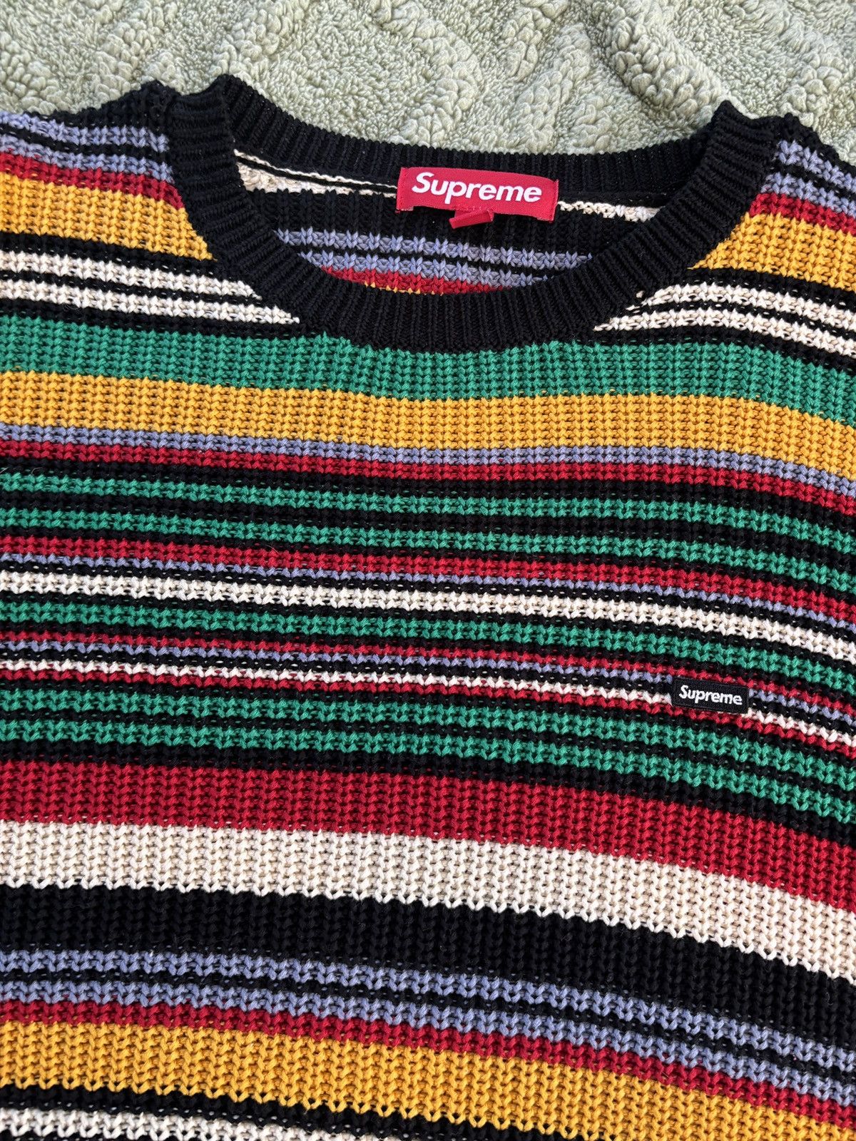 Supreme Supreme Small Box Ribbed Sweater - Rainbow - Large | Grailed