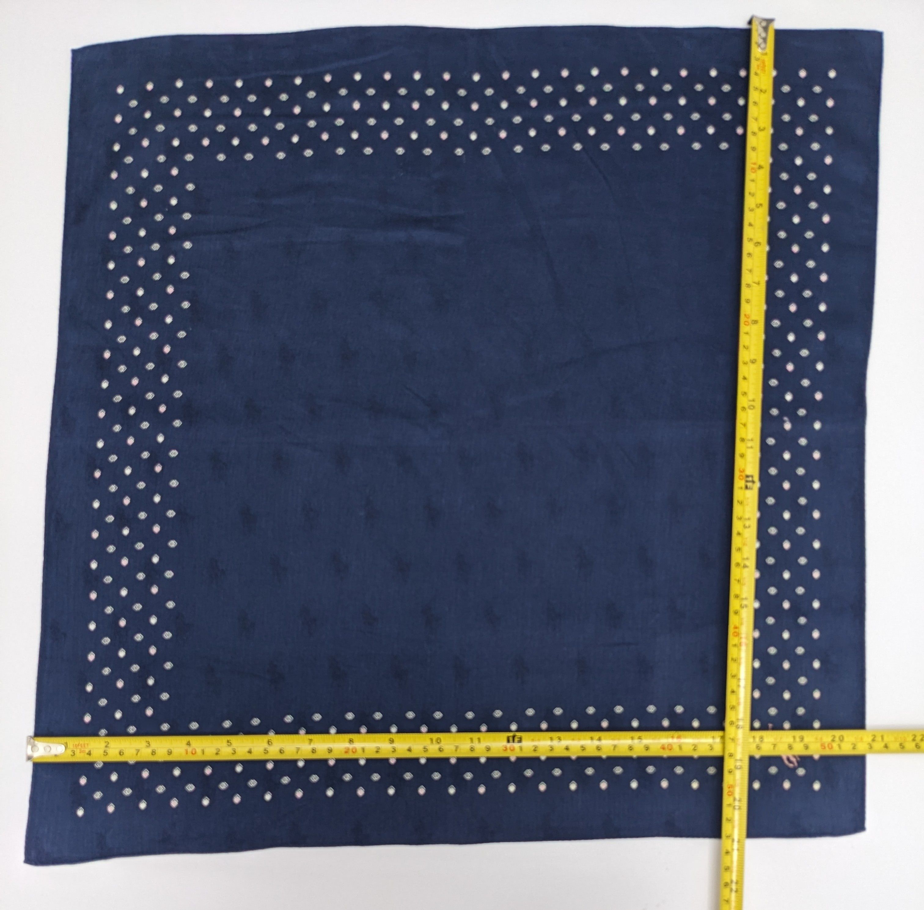Polo Ralph Lauren Polo Ralph Lauren Navy Blue Jacquard Handkerchief Size ONE SIZE - 3 Thumbnail