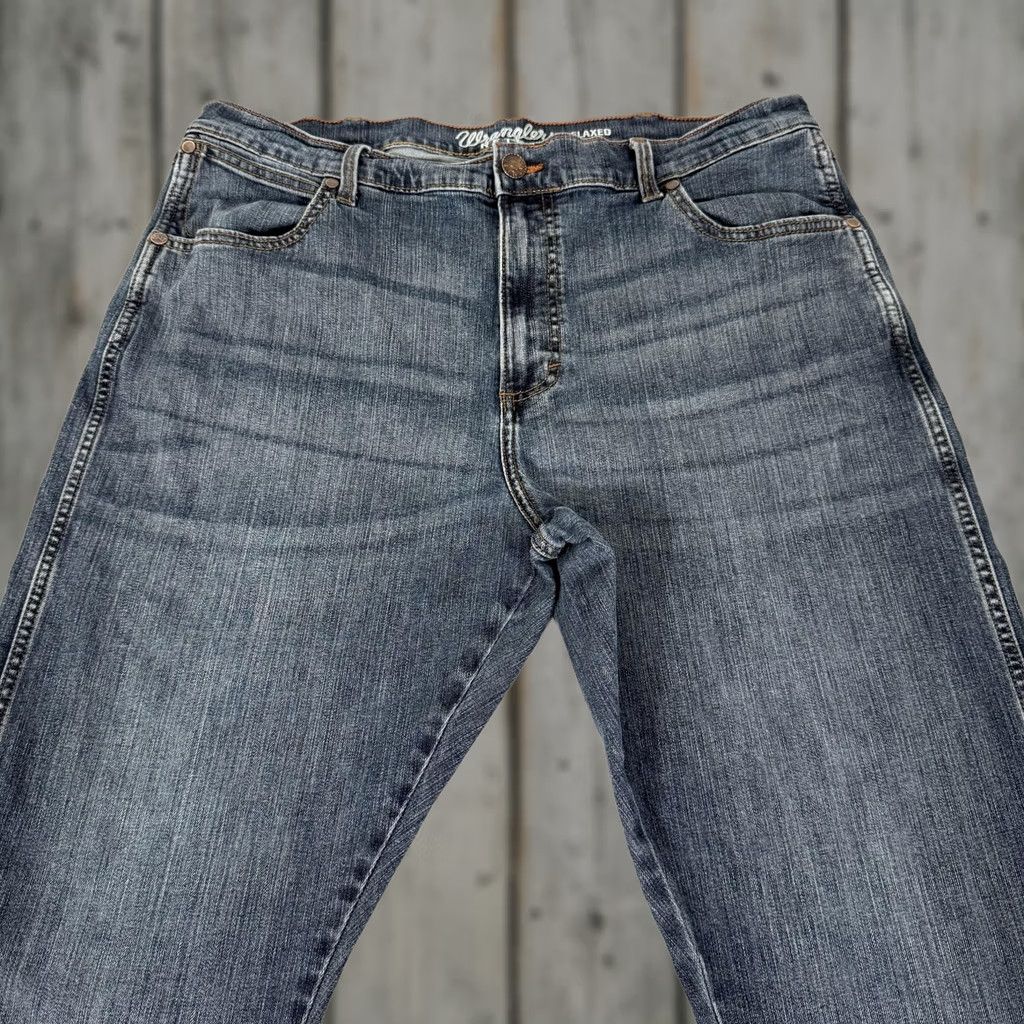 Wrangler Wrangler Jeans Mens 38x34 Blue Retro Relaxed Bootcut Stretch Denim Pants Western Size US 38 / EU 54 - 1 Thumbnail