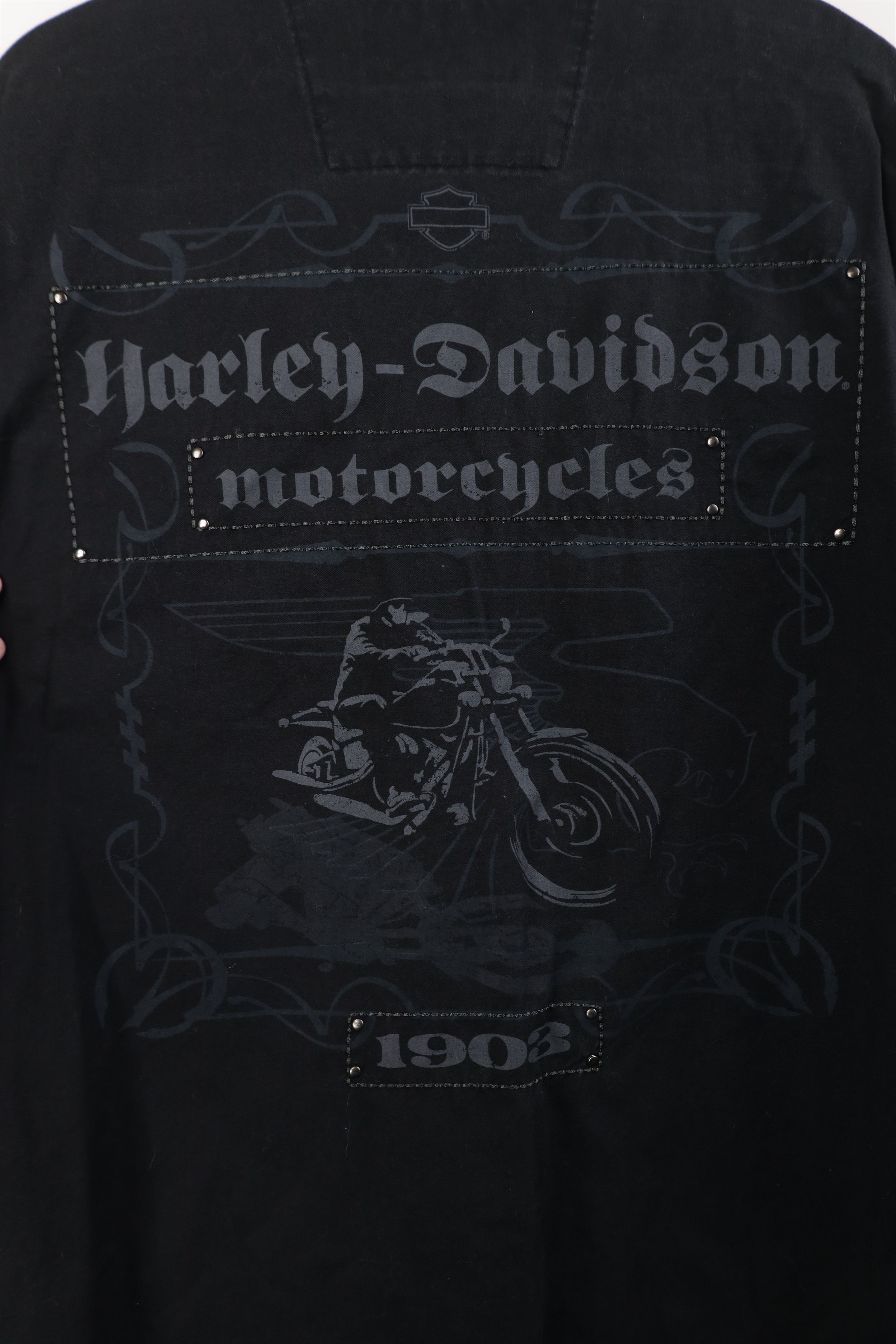 Harley Davidson Vintage Harley Davidson Spell Out Collared Button Shirt Size US M / EU 48-50 / 2 - 12 Thumbnail