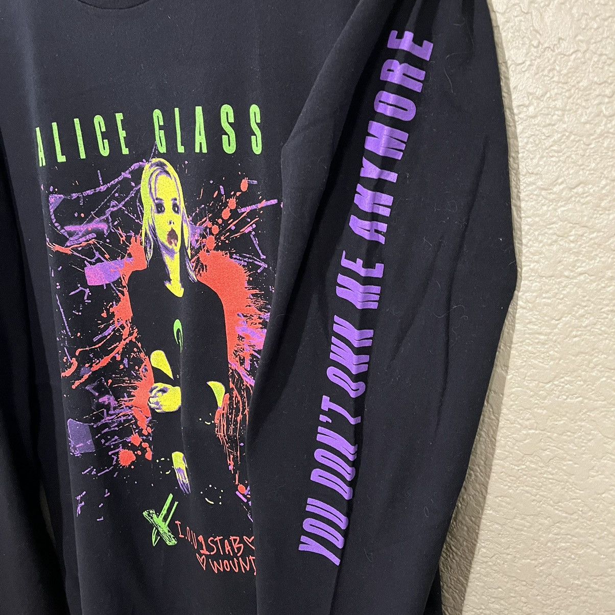 Band Tees Alice Glass Kill Your God Longsleeve T-shirt Crystal Castles Size US M / EU 48-50 / 2 - 4 Thumbnail