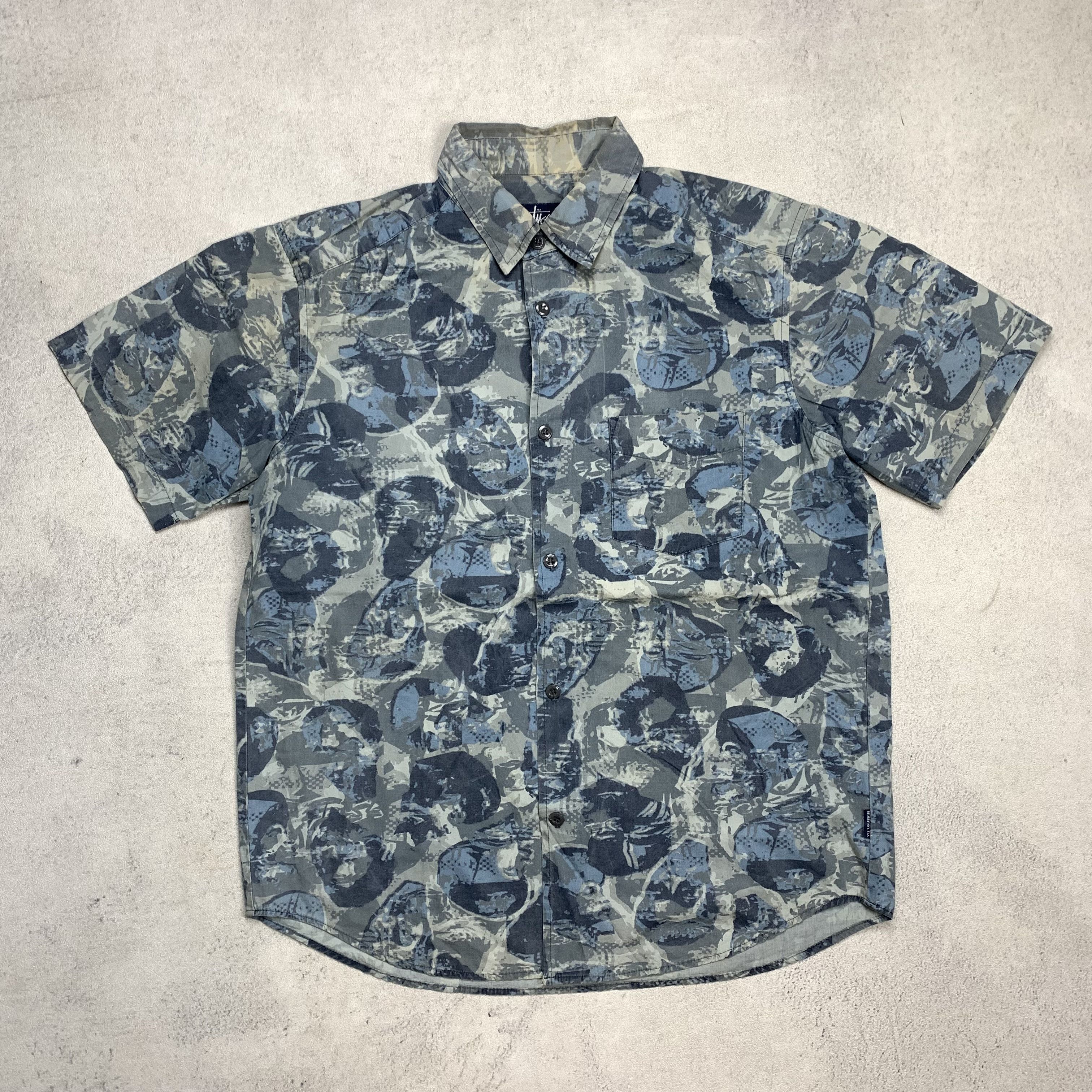 Stussy Vintage Stussy Printed Shirt Button Up Size US M / EU 48-50 / 2 - 1 Thumbnail