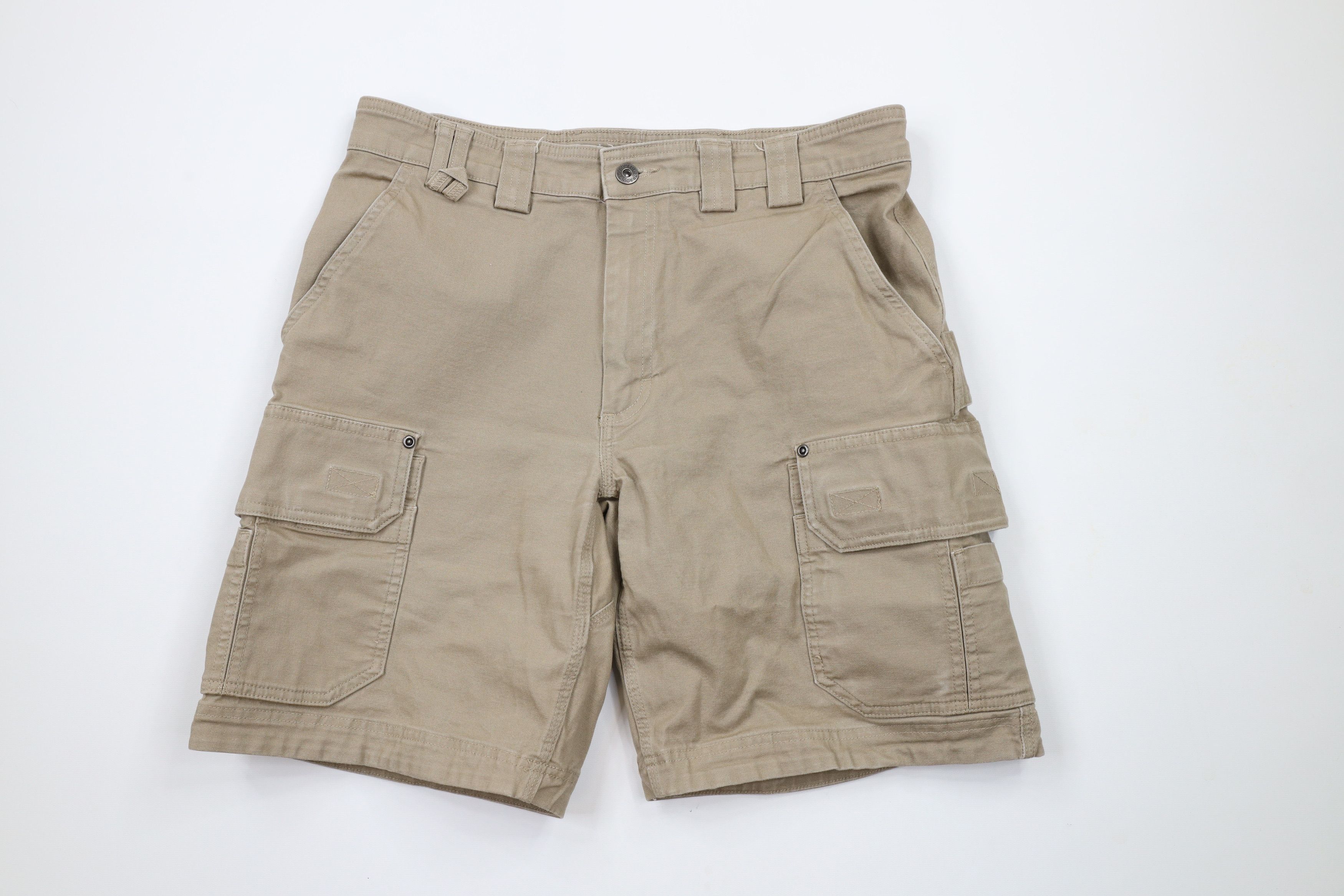 Duluth Trading Company × Vintage Duluth Trading Co Relaxed Fit Canvas Cargo Shorts Beige Size US 34 / EU 50 - 1 Thumbnail