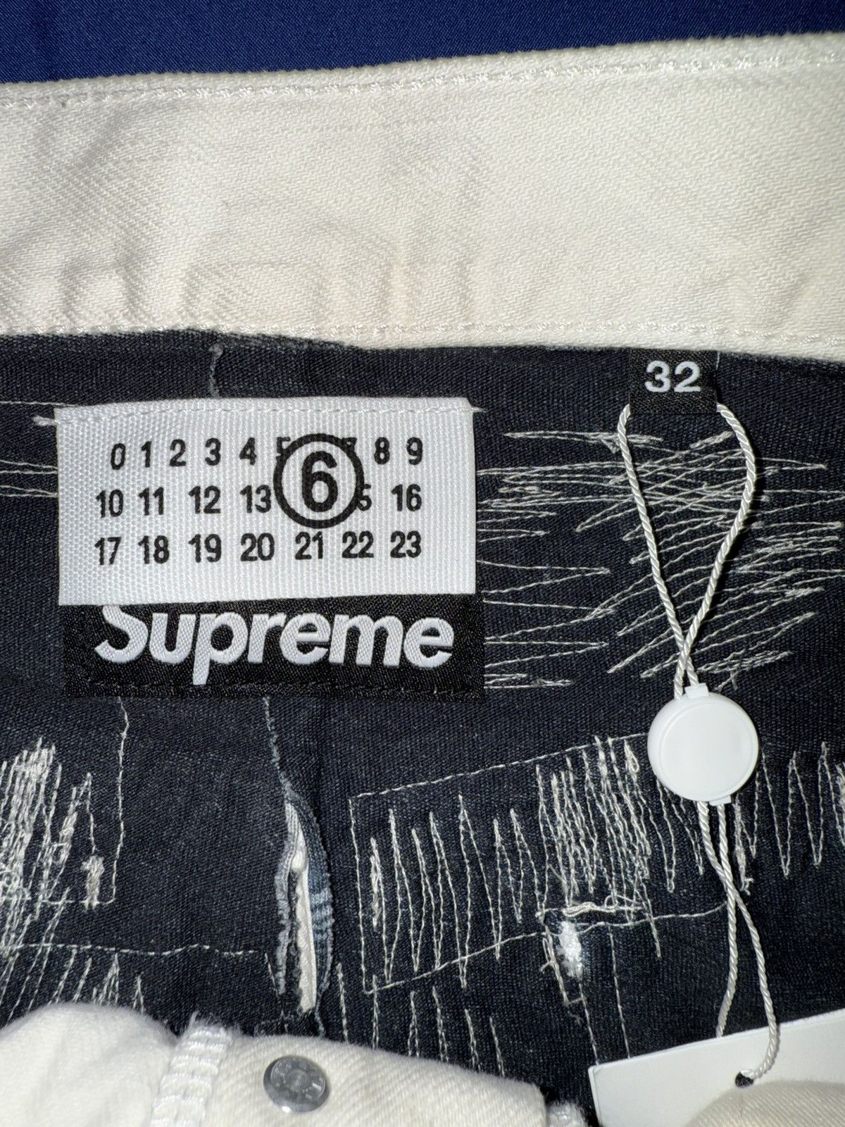 Maison Margiela × Supreme Supreme Maison Margiela Distressed Loose Fit Selvedge Jean Size US 32 / EU 48 - 3 Thumbnail