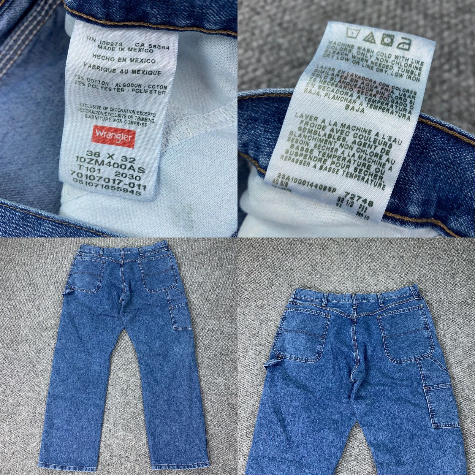 Wrangler VTG Wrangler Authentics Jeans Mens 38x31 Blue Denim Straight 5-Pocket Regular Denim Jeans Mens Blue VTG Wrangler Authentics Jeans Size US 38 / EU 54 - 8 Thumbnail