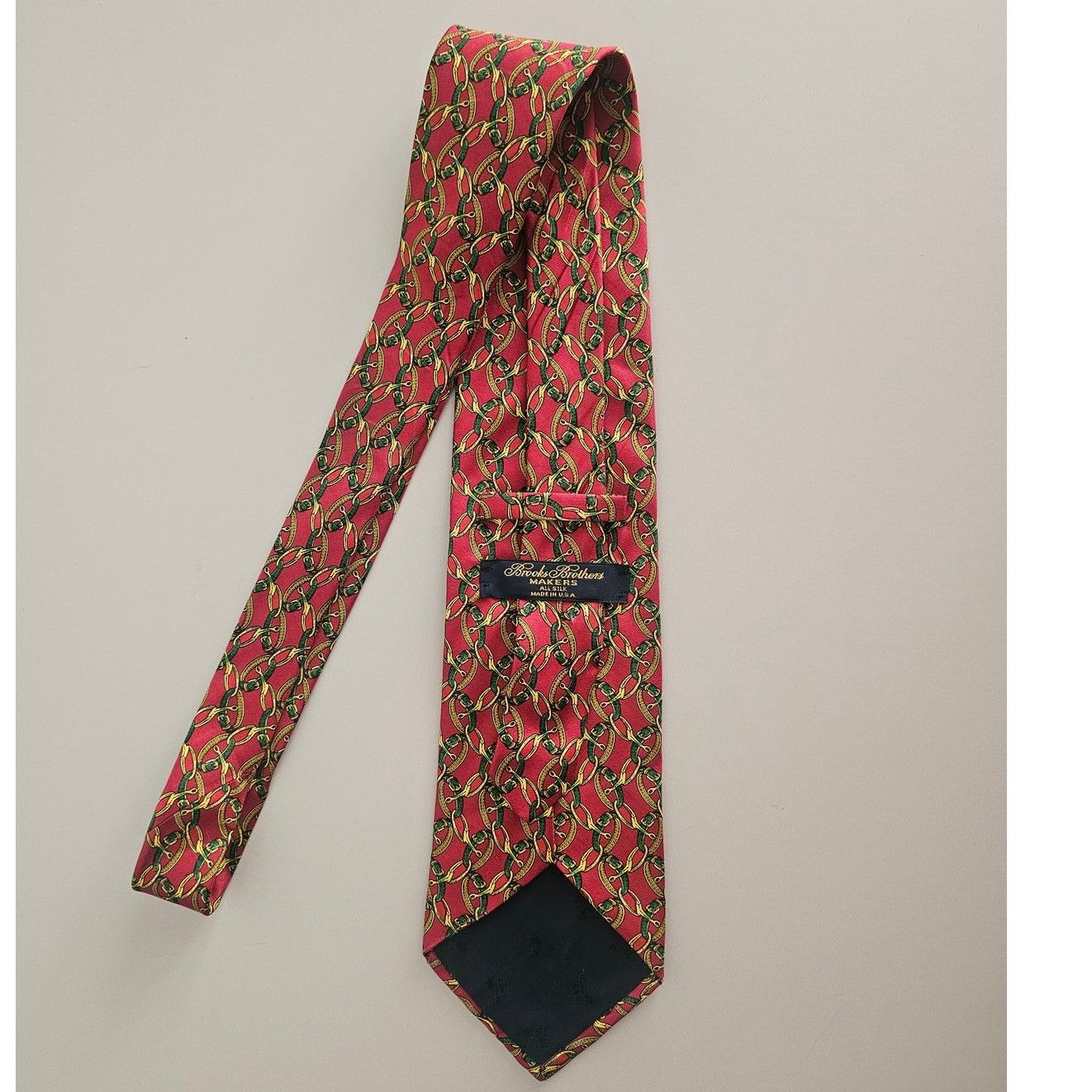 Brooks Brothers Brooks Brothers MAKERS Silk Belts Stirrups Necktie Tie 3.75" Size ONE SIZE - 2 Thumbnail