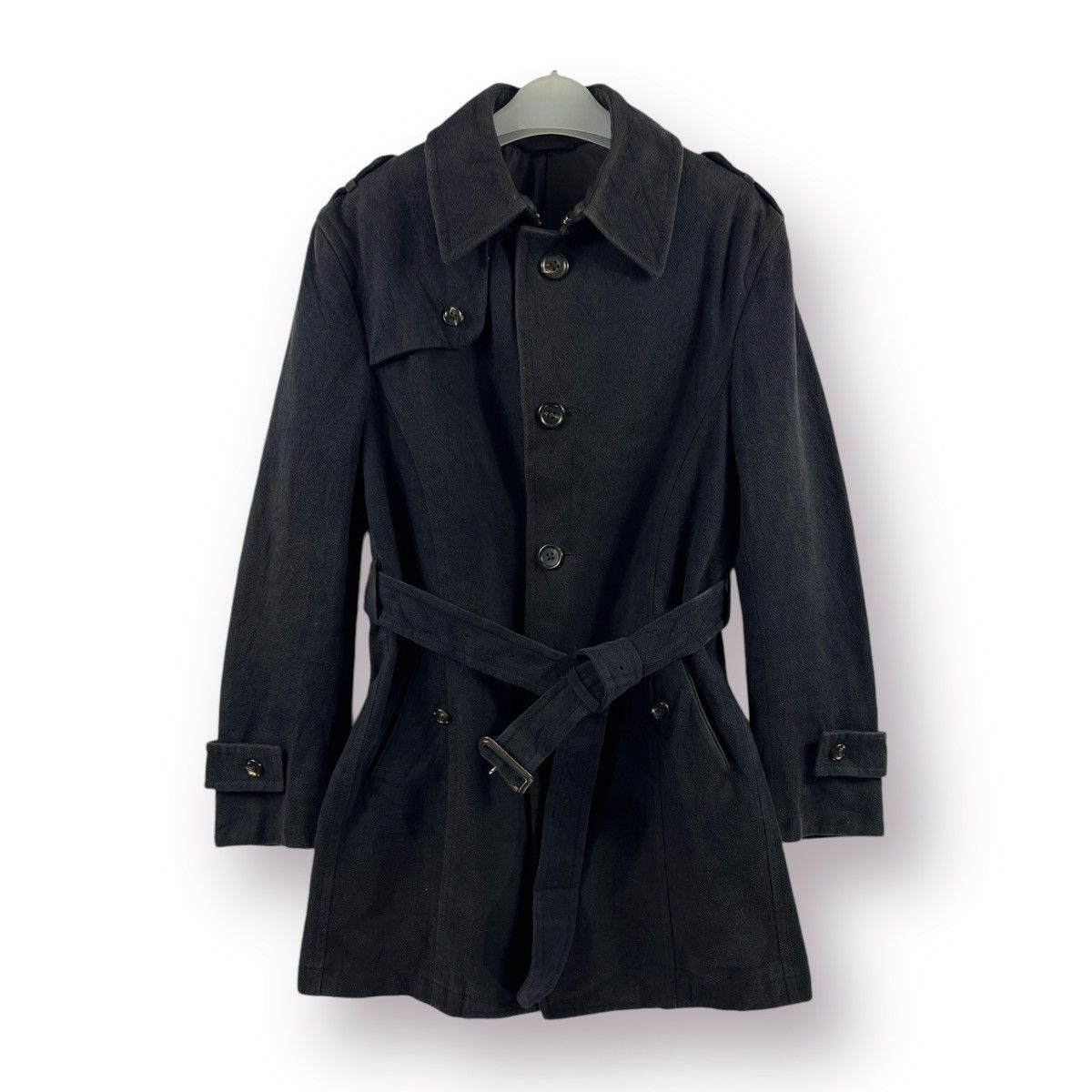Japanese Brand 🔥 The suit Company Emmeci italian Fabric Trench Coat Size US M / EU 48-50 / 2 - 1 Thumbnail