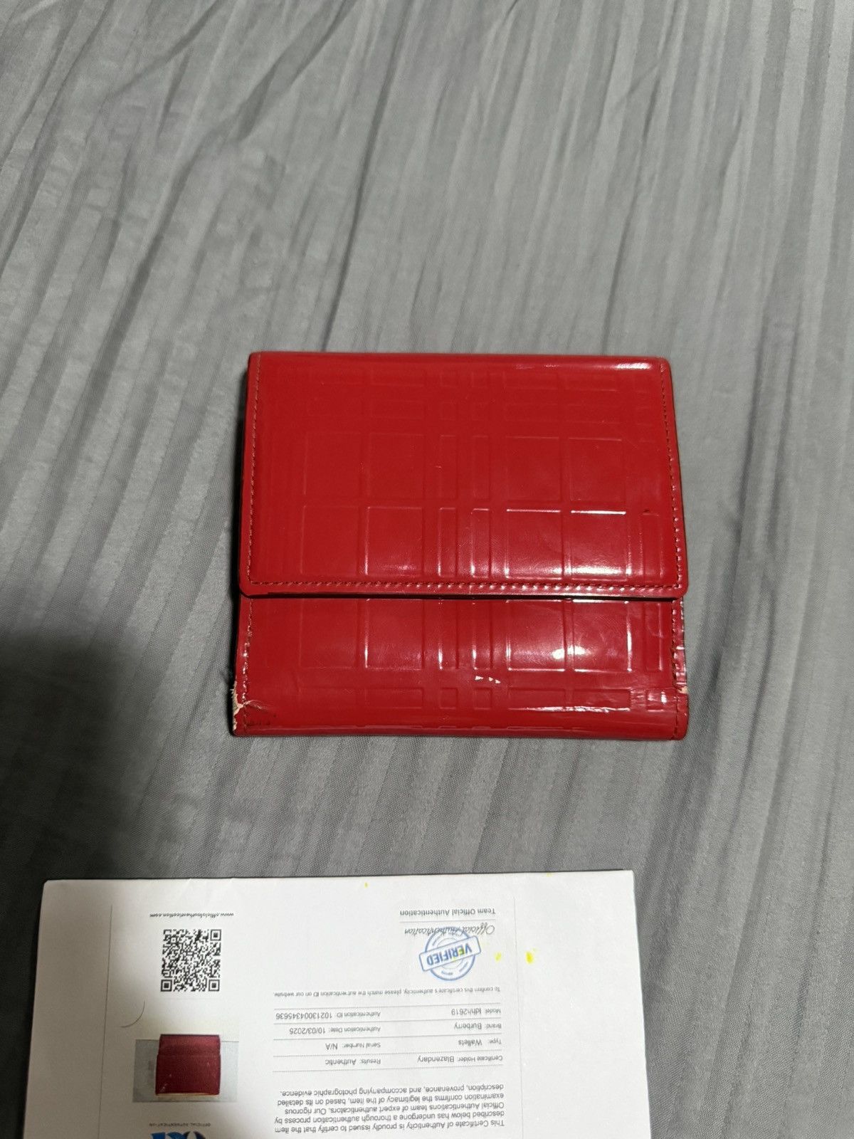Burberry Burberry Red Leather bifold wallet Size ONE SIZE - 2 Thumbnail