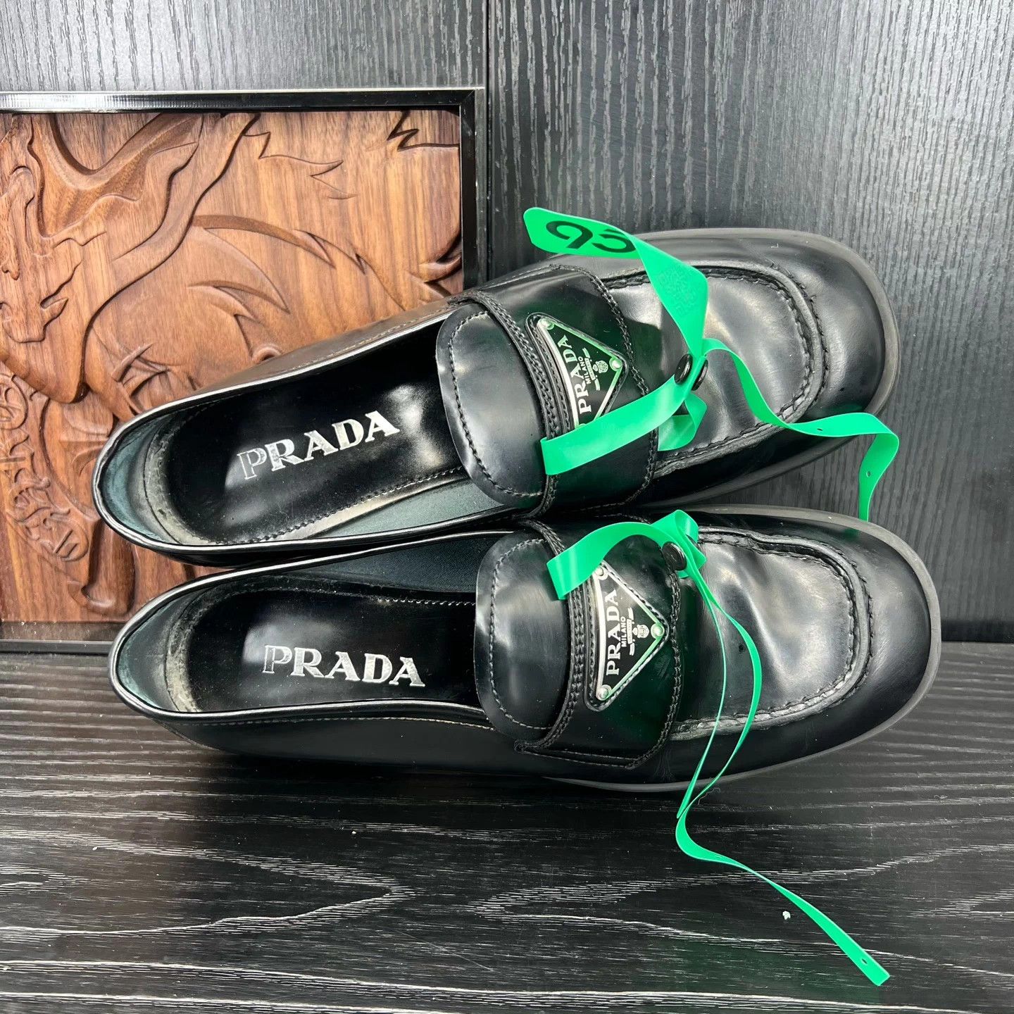 Prada PRADA Glossy Leather Loafer EUR 36.5 New Size US 5.5 / IT 35.5 - 7 Thumbnail