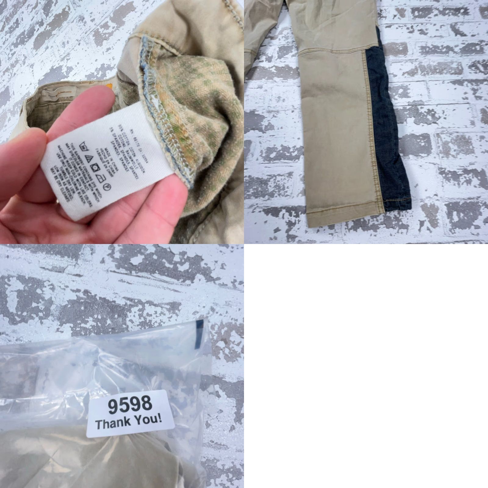 Anthropologie Anthropologie Pants Women 30 Chino Beig e Tan Brown Straight Regular Flat Front Zip Pockets Cotton Cotton Blend Casual - Size 30" / US 8 / IT 44 - 9 Thumbnail