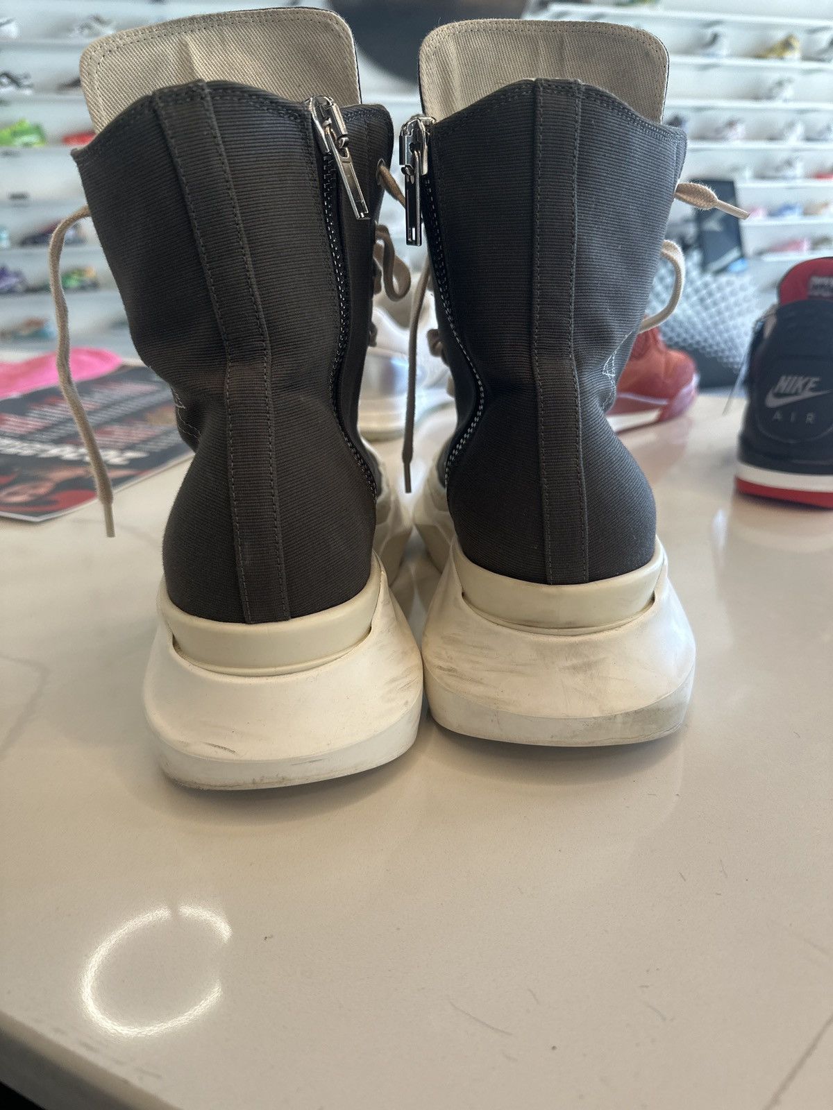 Rick Owens Drkshdw Rick Owens DrkShdw High Brown Size US 10 / EU 43 - 4 Thumbnail