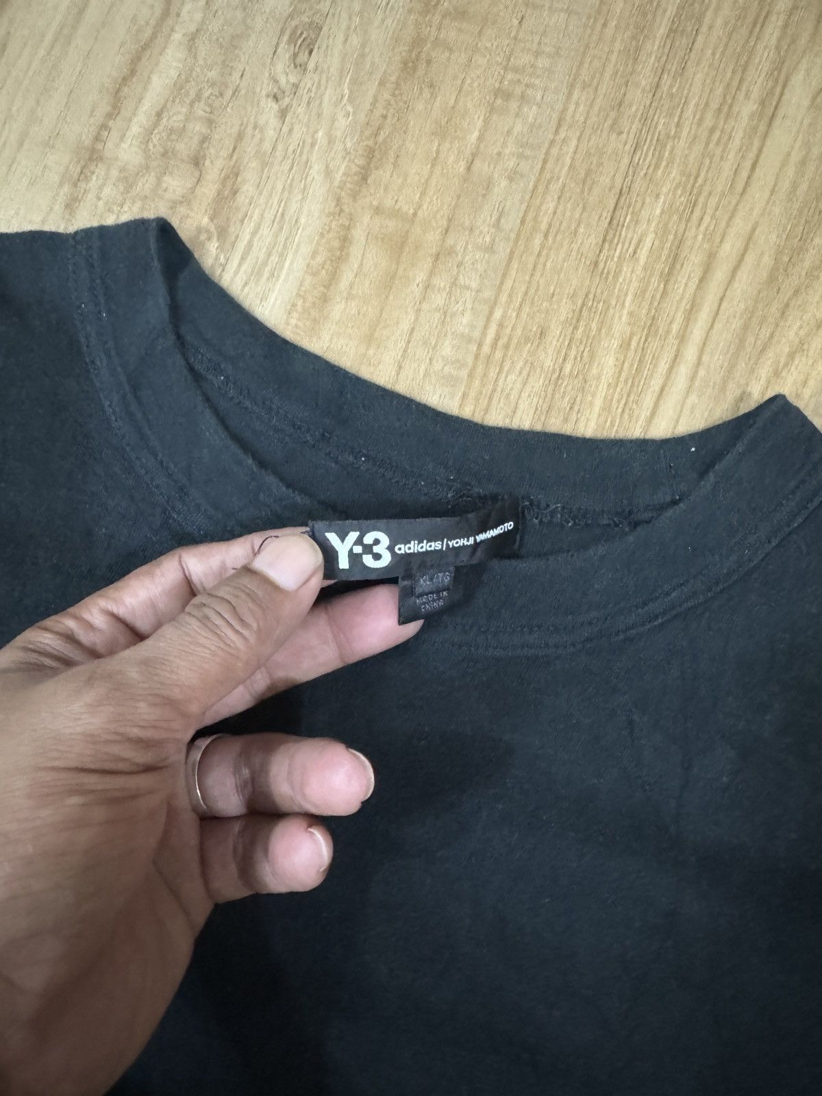 Adidas × Yohji Yamamoto YOHJI Y3 Black Signature TSHIRT Size US XL / EU 56 / 4 - 3 Thumbnail