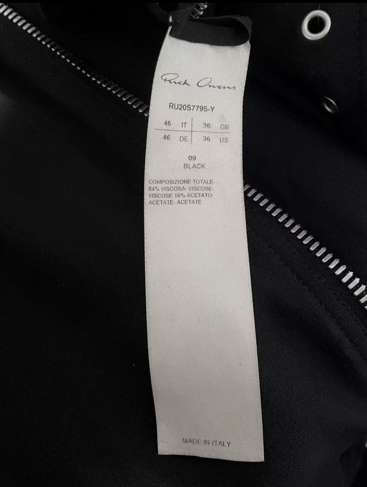 Rick Owens Rick Owens IES Bomber SS20 tecuatl Size US M / EU 48-50 / 2 - 7 Thumbnail