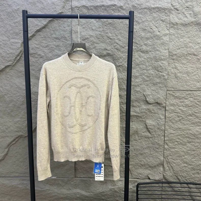 Hermes Hermes Oatmeal Color Cashmere Knit Size XS / US 0-2 / IT 36-38 - 1 Thumbnail