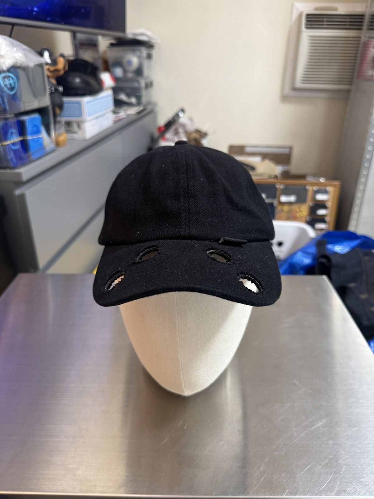 Gleb Kostin Solutions 2023 Gleb Kostin Solutions Cut Out Hole Cap Hat Black Size ONE SIZE - 7 Thumbnail