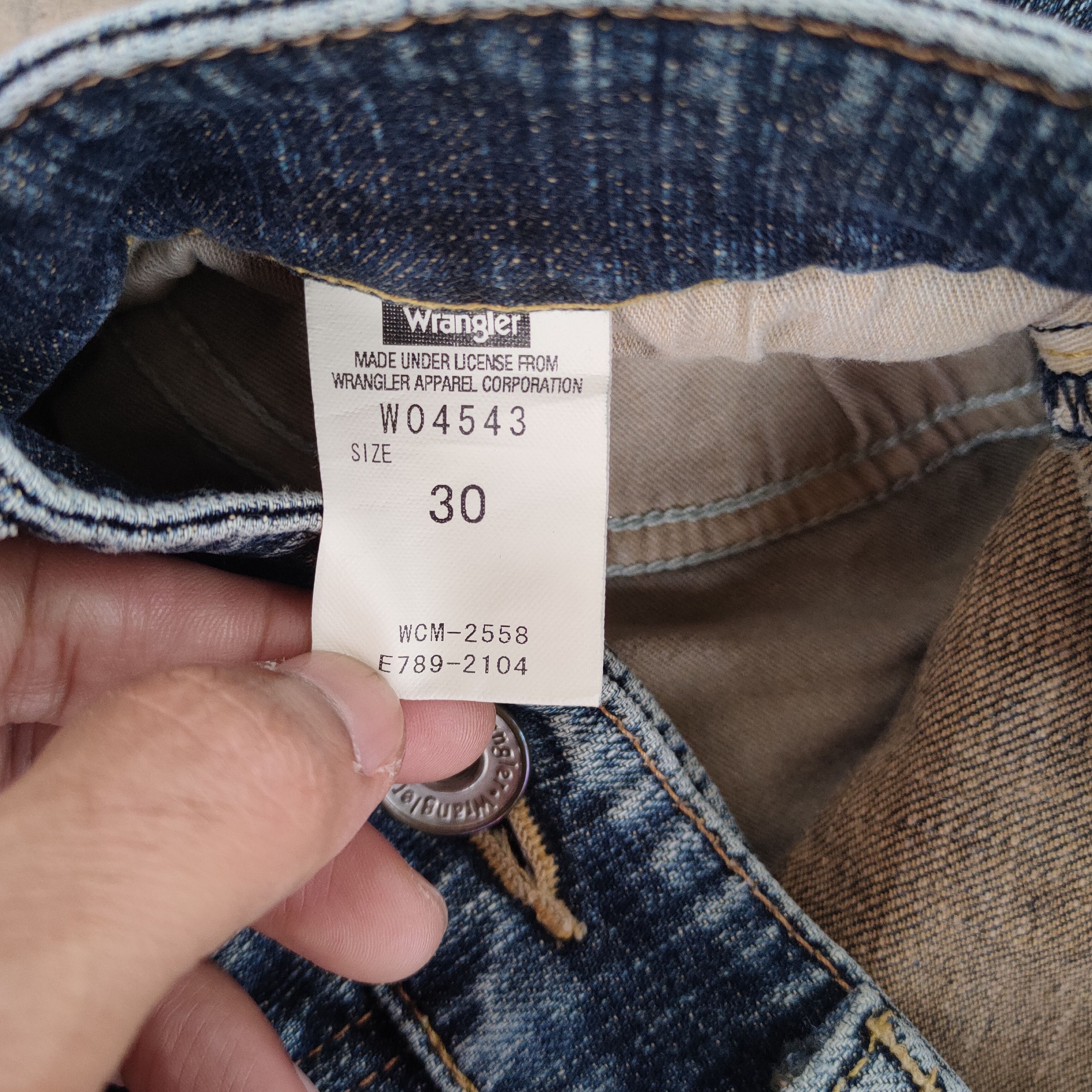 Wrangler W30 VINTAGE WRANGLER FADED DISTRESSED JEAN DENIM PANTS Size US 30 / EU 46 - 12 Thumbnail