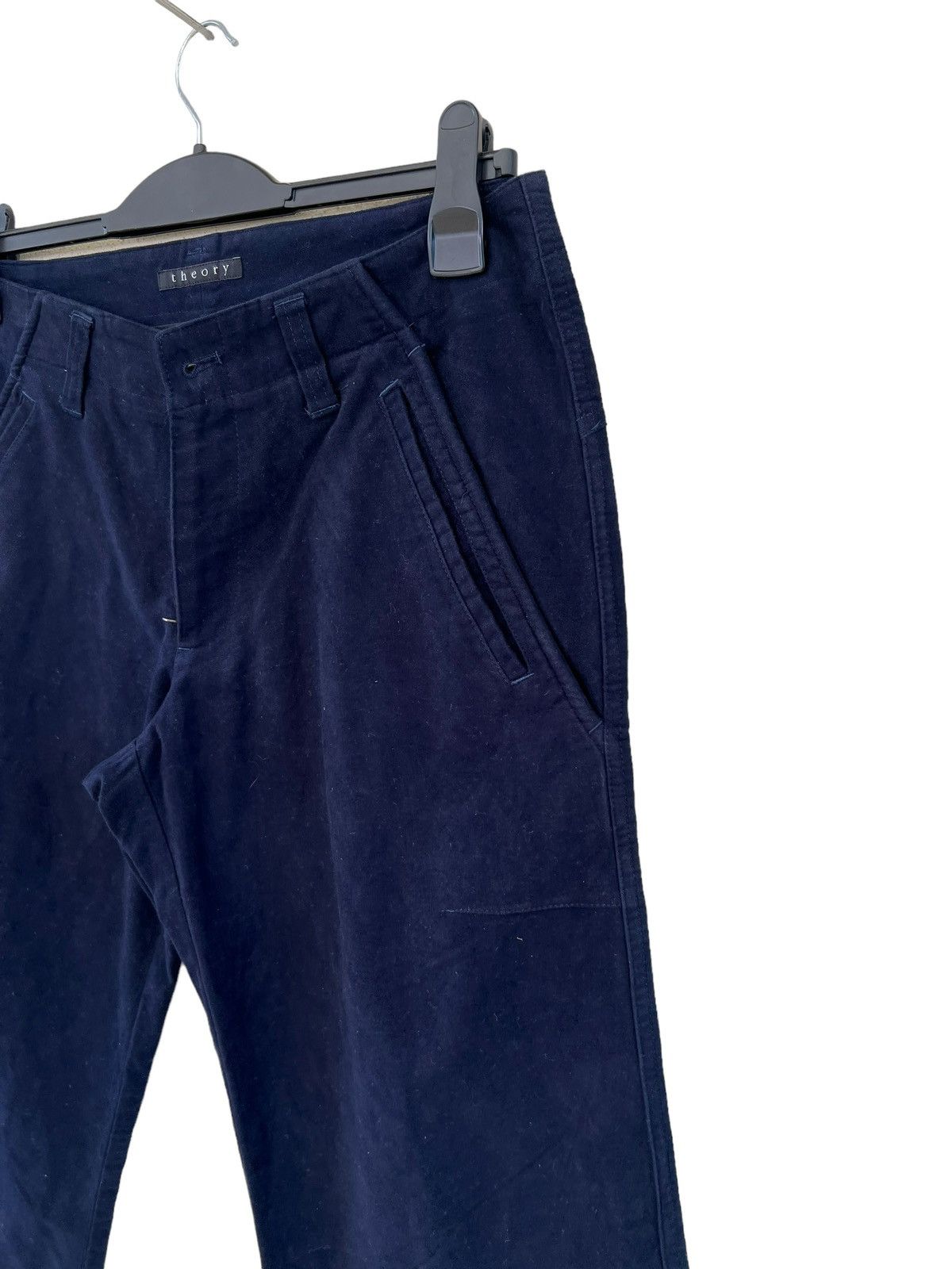 Theory Theory Made in Japan 6 Pocket Suede Cotton Wide Leg Pant Size US 30 / EU 46 - 9 Thumbnail